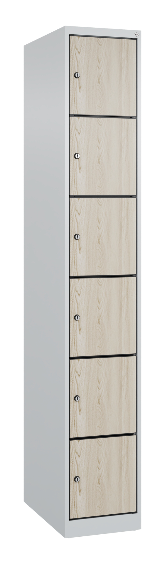 C+P Schlie�fachschrank Evolo PLUS, 6 F�cher, 1850x300x500mm