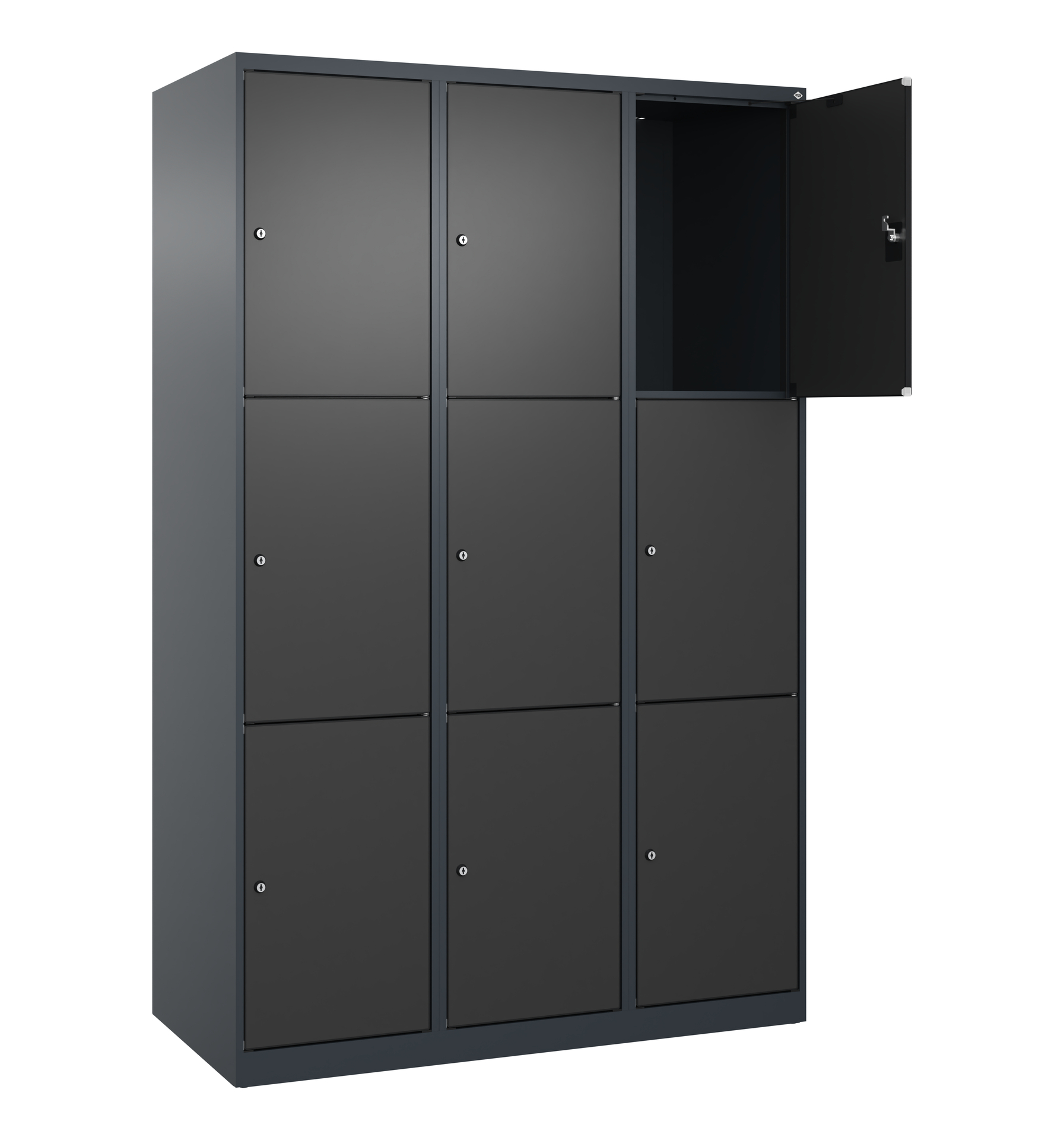 C+P Schlie�fachschrank Evolo PLUS, 9 F�cher, 1850x1200x500mm