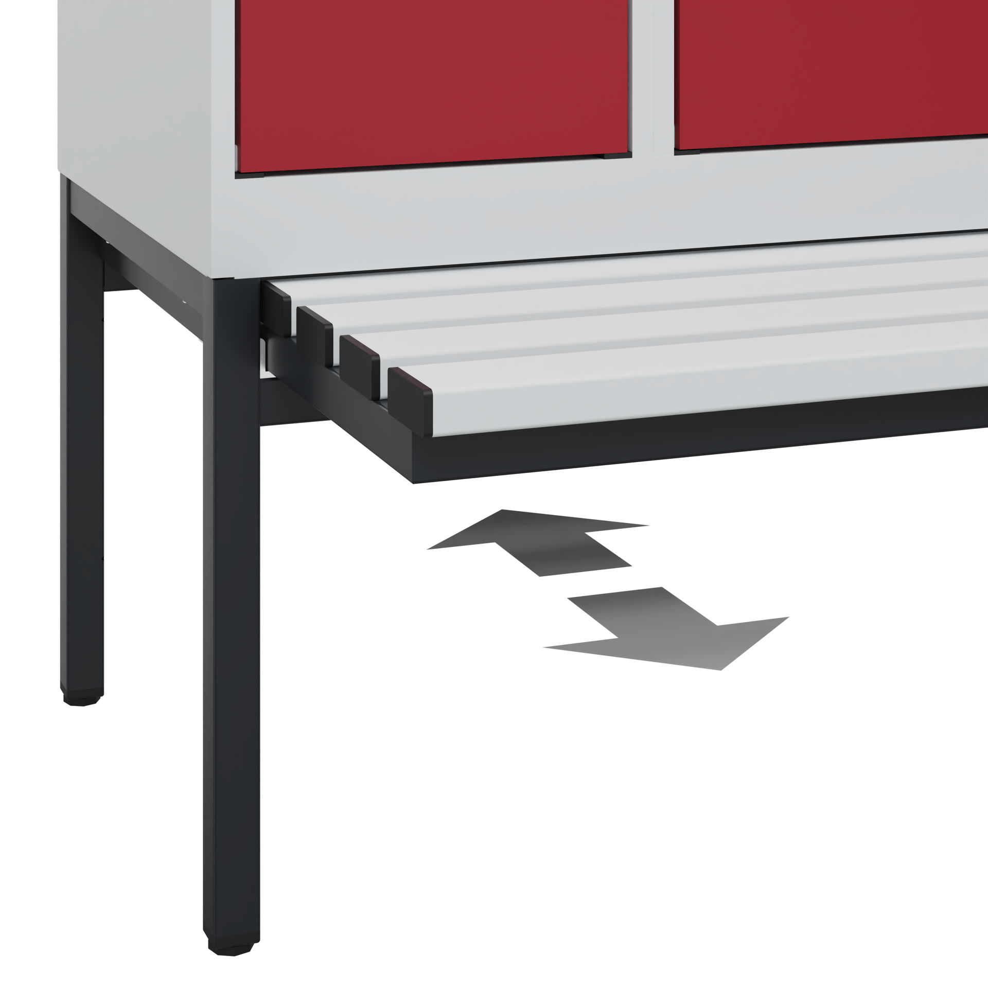 C+P Spind Evolo PLUS, Bank, 3 Abteile, 1950x900x815mm