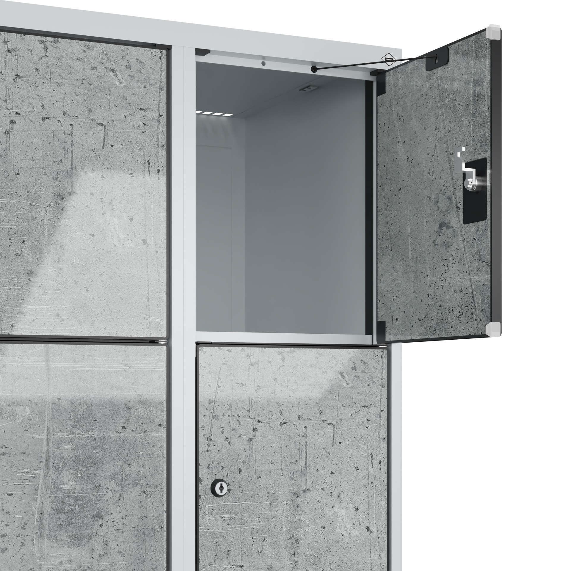 C+P Schlie�fachschrank Evolo PLUS, 20 F�cher, 1850x1200x500mm