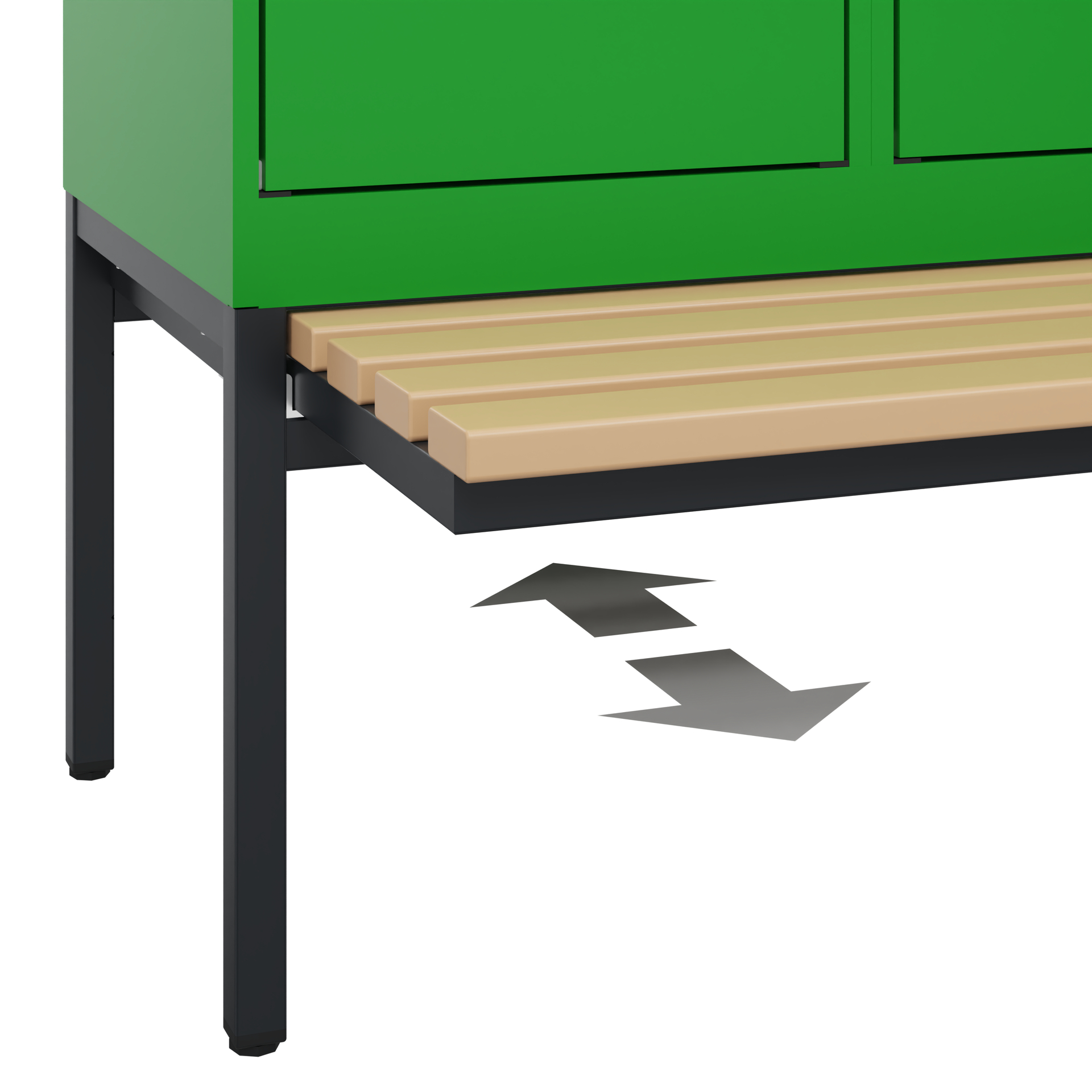 C+P Spind Evolo PLUS, Bank, 1 Abteil, 1950x400x815mm