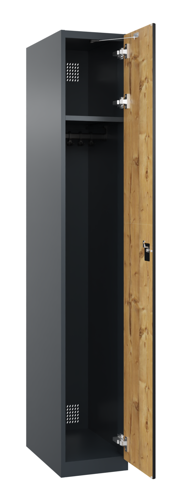 C+P Spind, Cambio, 1 Abteil, Bodengleiter, 1850x300x525mm, 9016/VK427