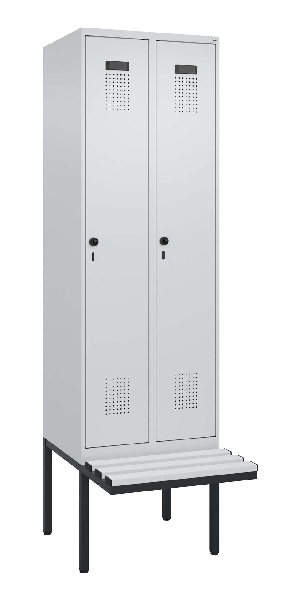 C+P Spind Evolo PLUS, Bank, 2 Abteil, 2120x600x815