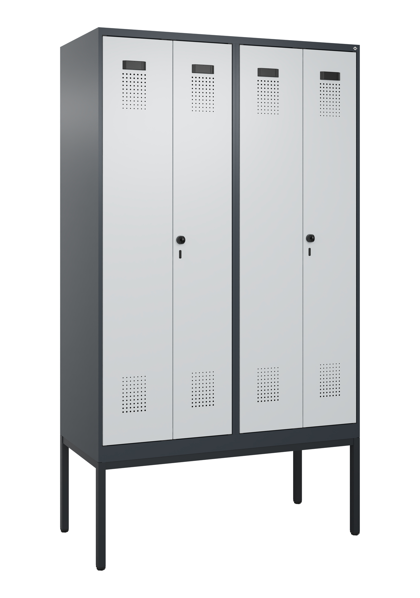 C+P PSA Doppel-Spind Evolo PLUS, Gestell, 4 Abteil