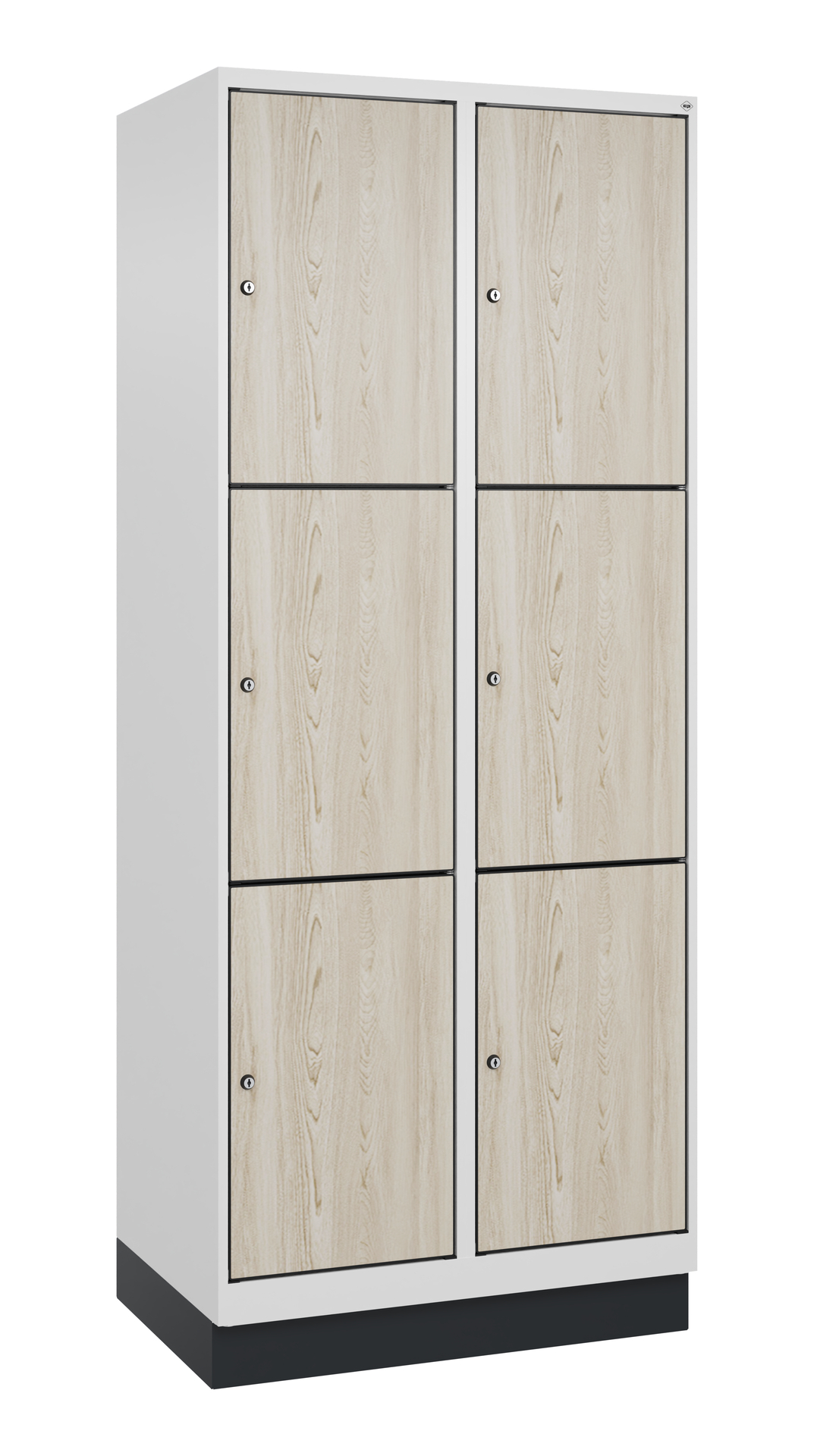 C+P Schlie�fachschrank Evolo PLUS, Sockel, 6 F�cher, 1950x800x500mm