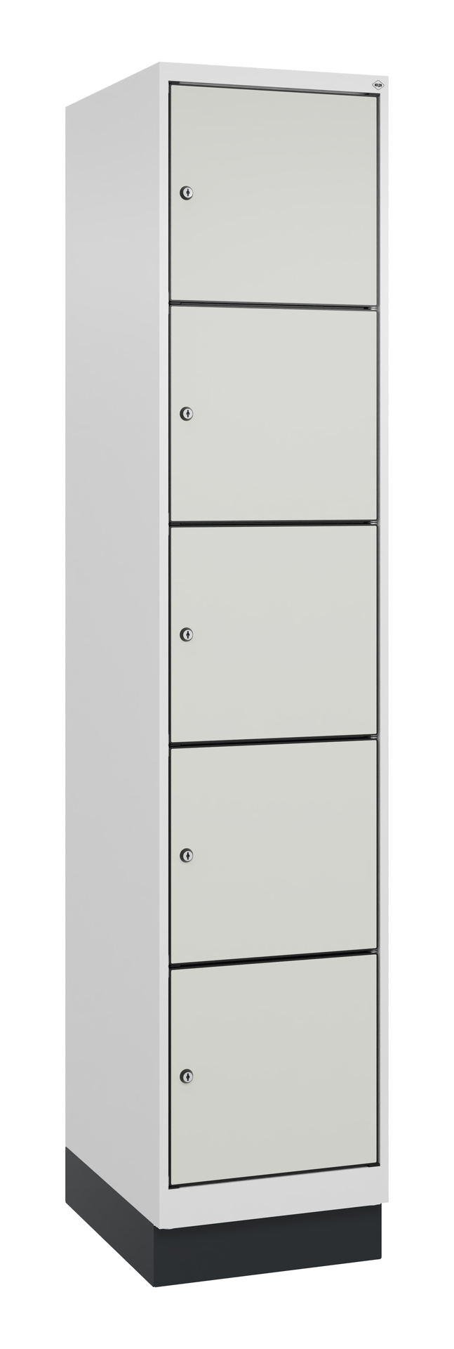 C+P Schlie�fachschrank Evolo PLUS, Sockel, 5 F�cher, 1950x400x500mm