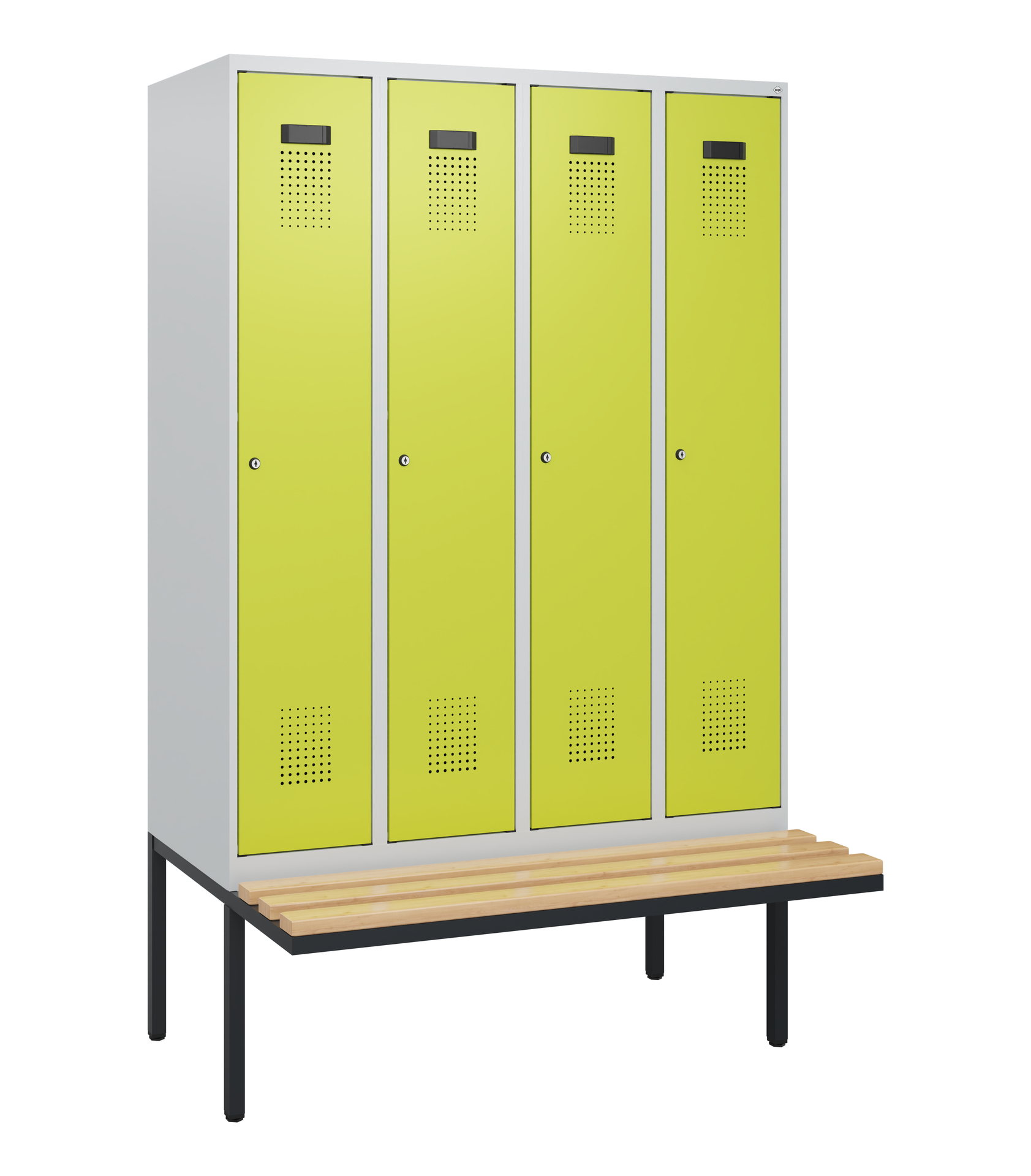 C+P Spind Evolo PLUS, Bank, 4 Abteile, 1950x1200x8