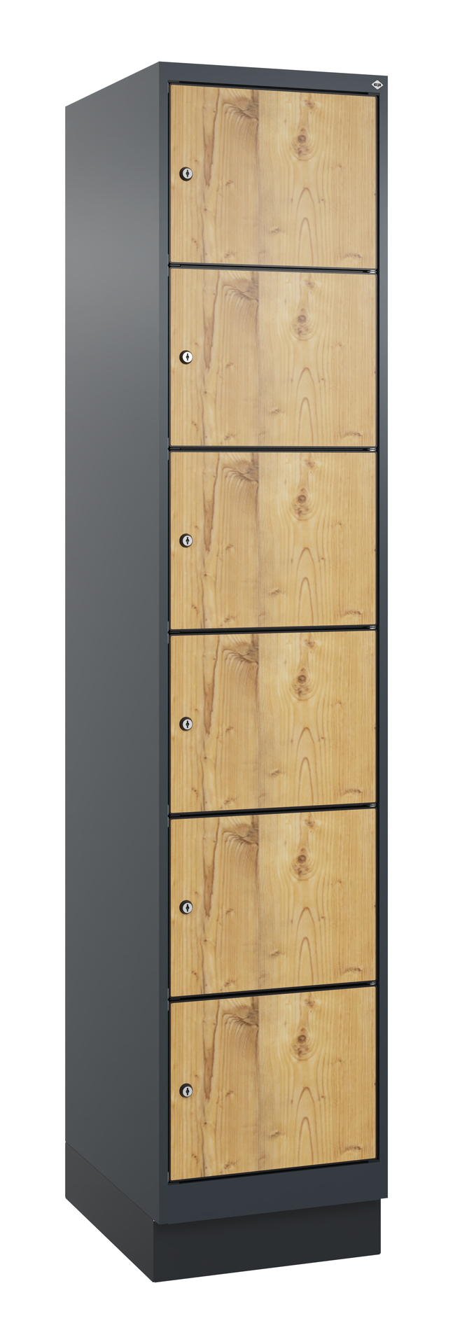 C+P Schlie�fachschrank Evolo PLUS, Sockel, 6 F�cher, 1950x400x500mm