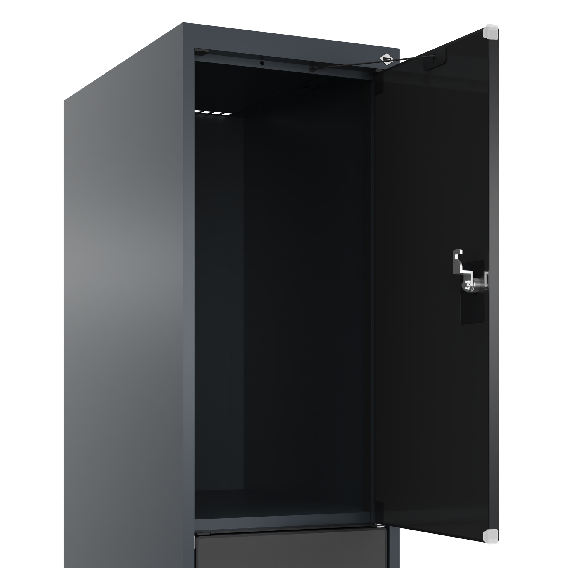 C+P Schlie�fachschrank Evolo PLUS, F��e, 3 F�cher, 1950x300x500mm