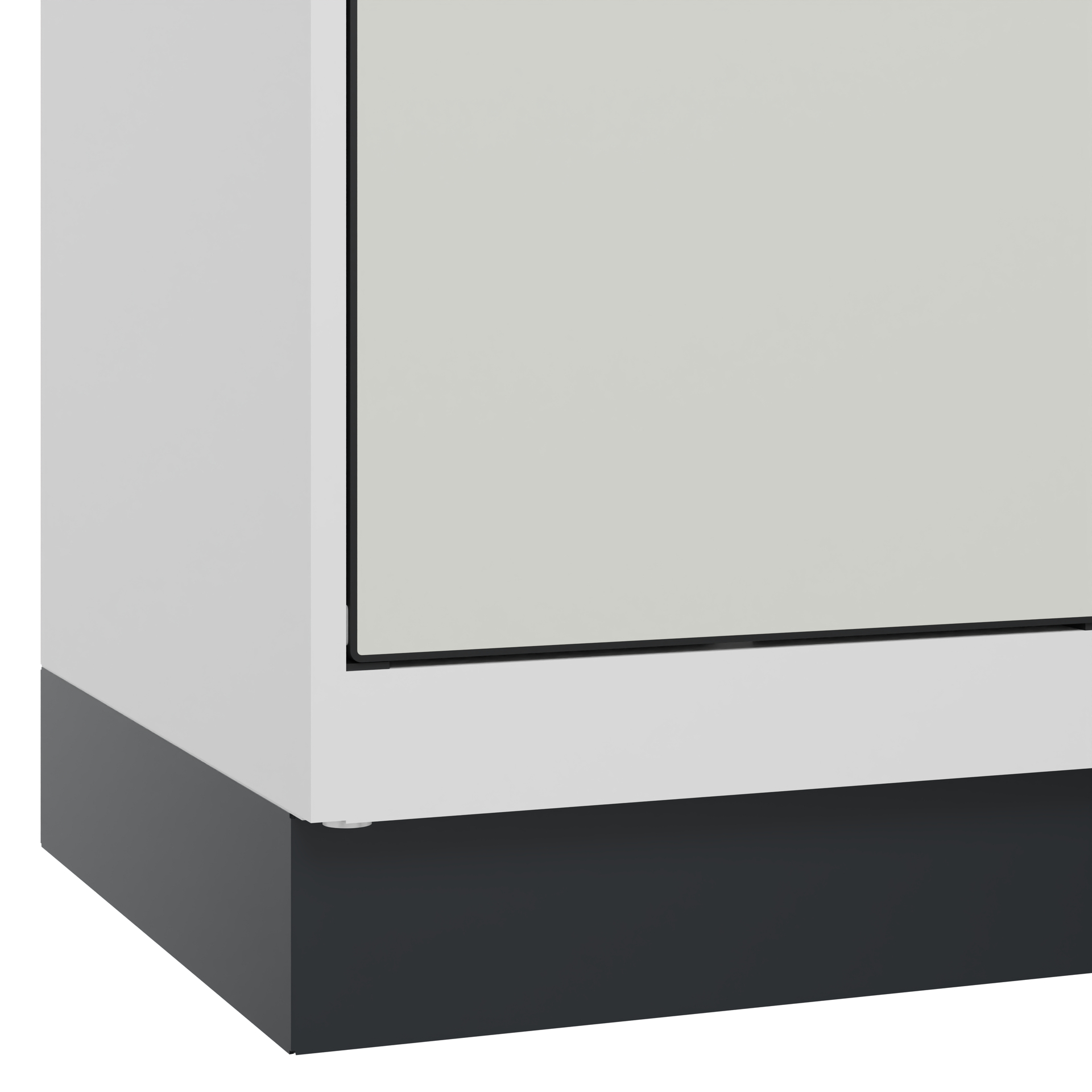 C+P Schlie�fachschrank Evolo PLUS, Sockel, 3 F�cher, 1950x400x500mm