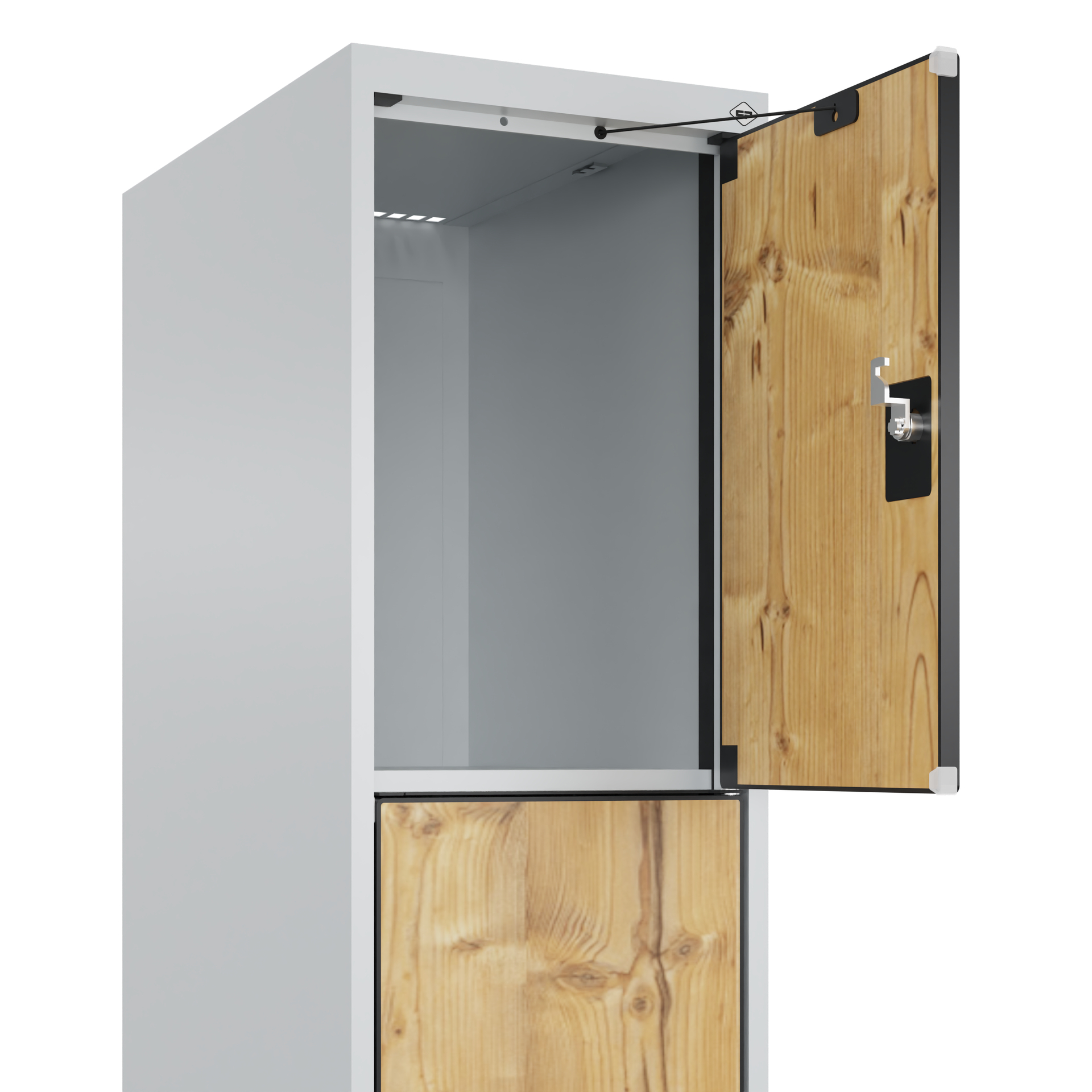 C+P Schlie�fachschrank Evolo PLUS, 4 F�cher, 1850x300x500mm