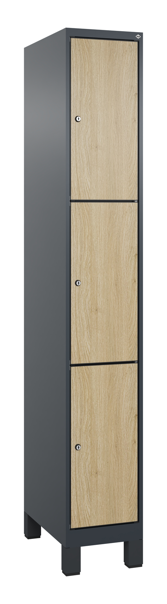 C+P Schlie�fachschrank Evolo PLUS, F��e, 3 F�cher, 1950x300x500mm