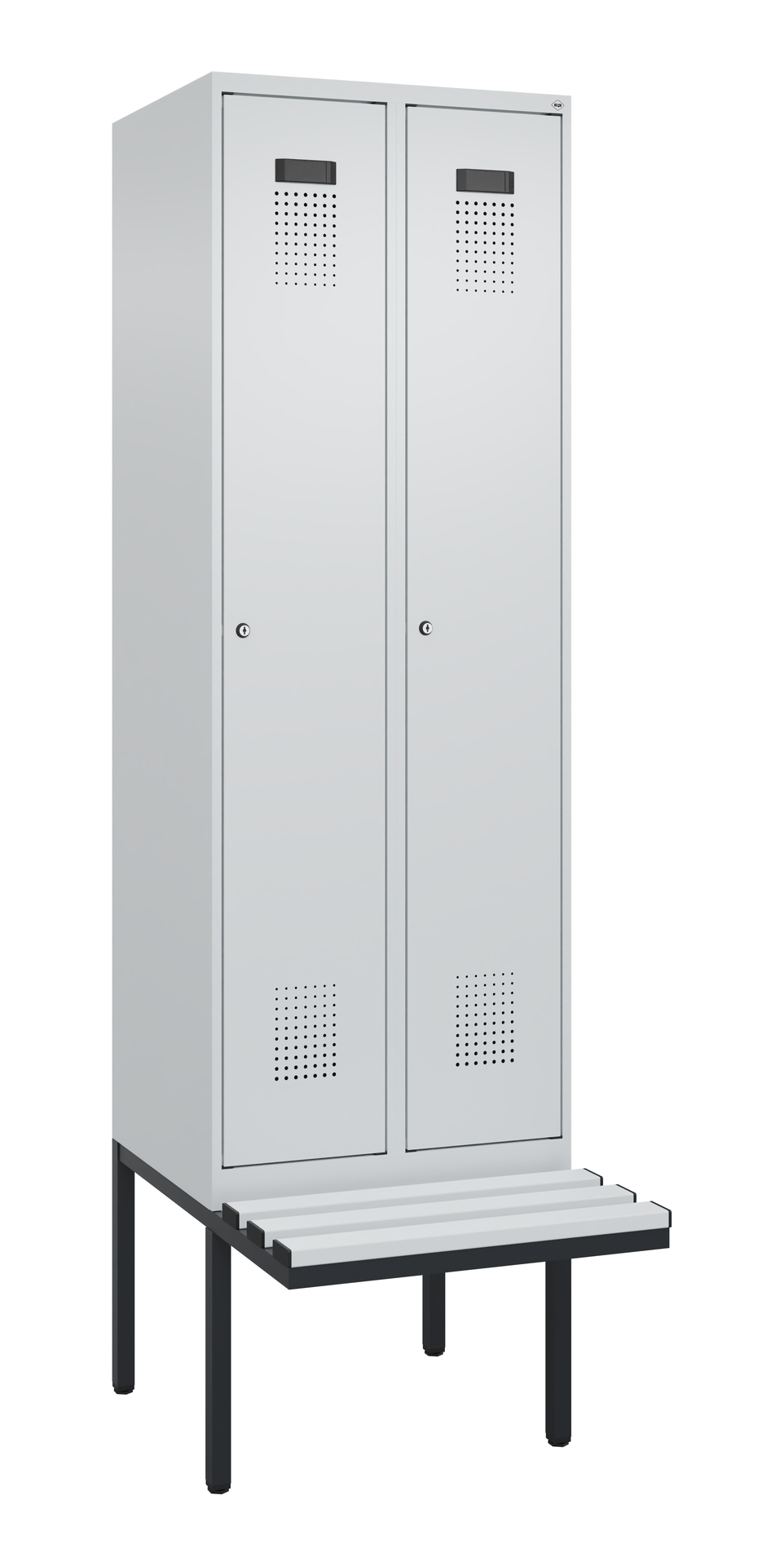 C+P Spind Evolo PLUS, Bank, 2 Abteil, 2120x600x815