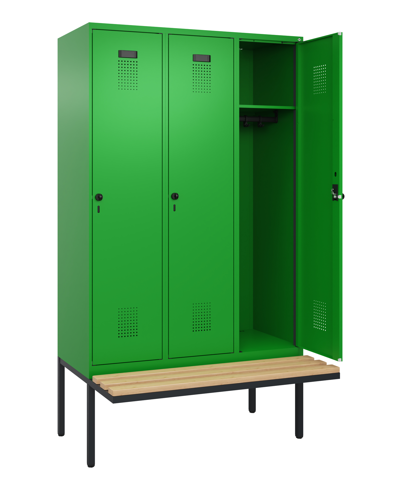 C+P Spind Evolo PLUS, Bank, 3 Abteile, 2120x1200x8