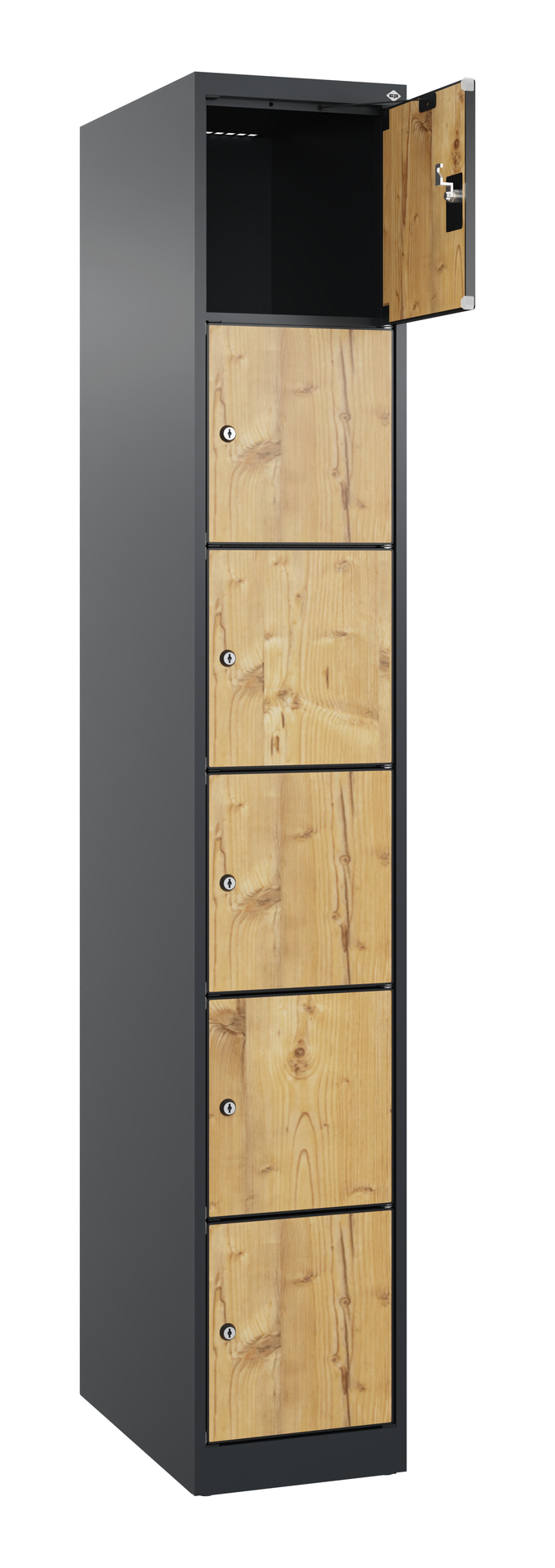 C+P Schlie�fachschrank Evolo PLUS, 6 F�cher, 1850x300x500mm