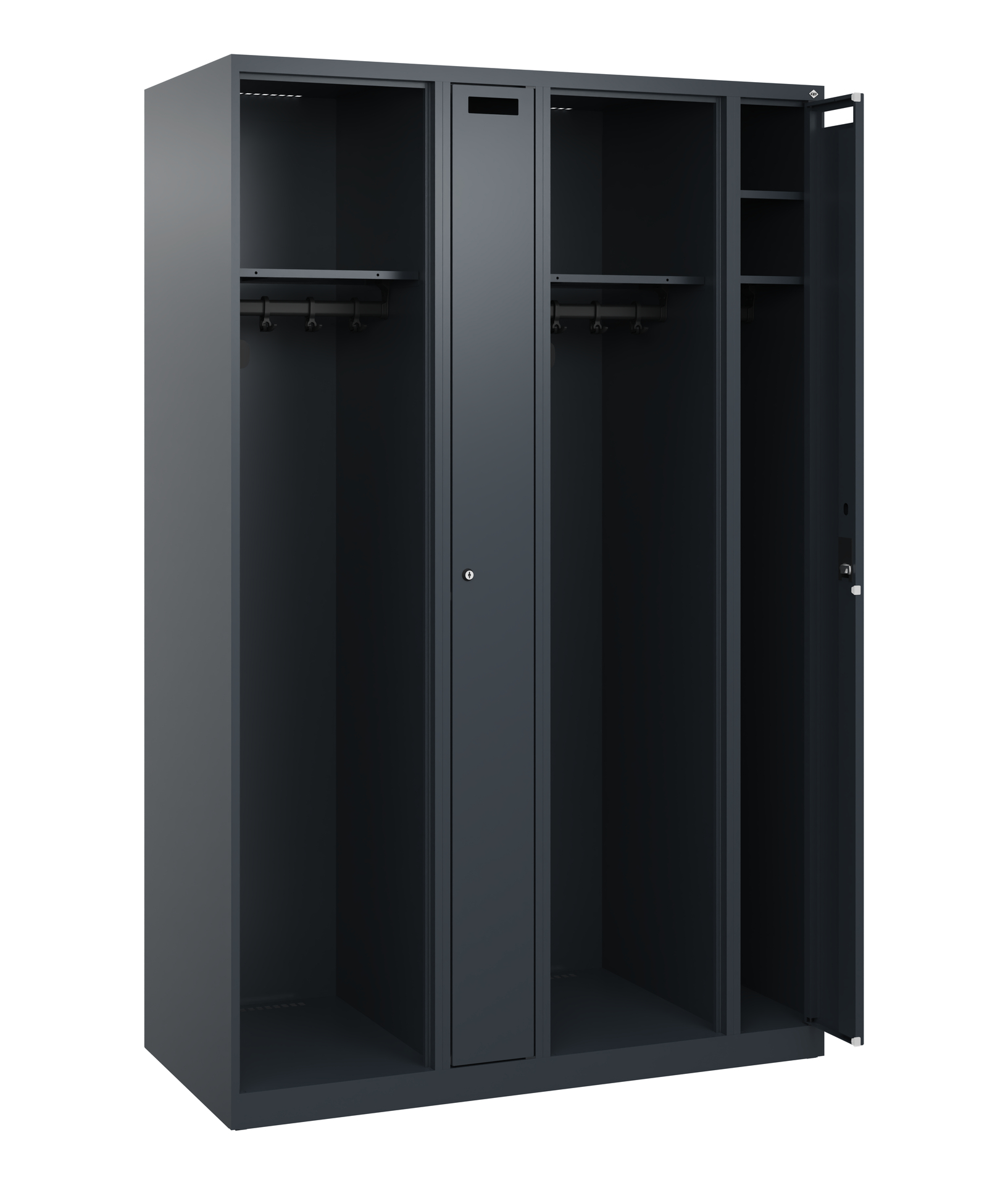 C+P Feuerwehrspind Kombi, 2 Abteile, 1850x1200x500