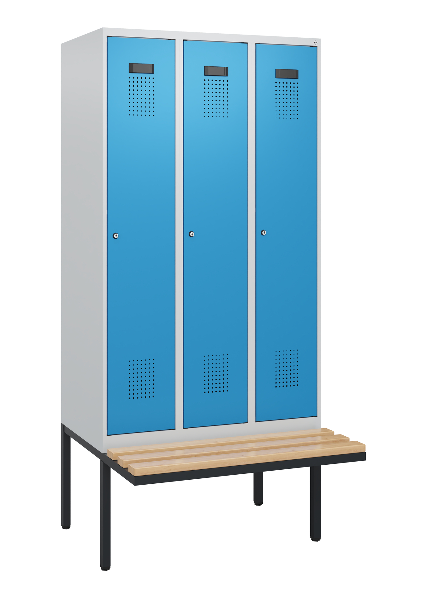 C+P Spind Evolo PLUS, Bank, 3 Abteile, 1950x900x81