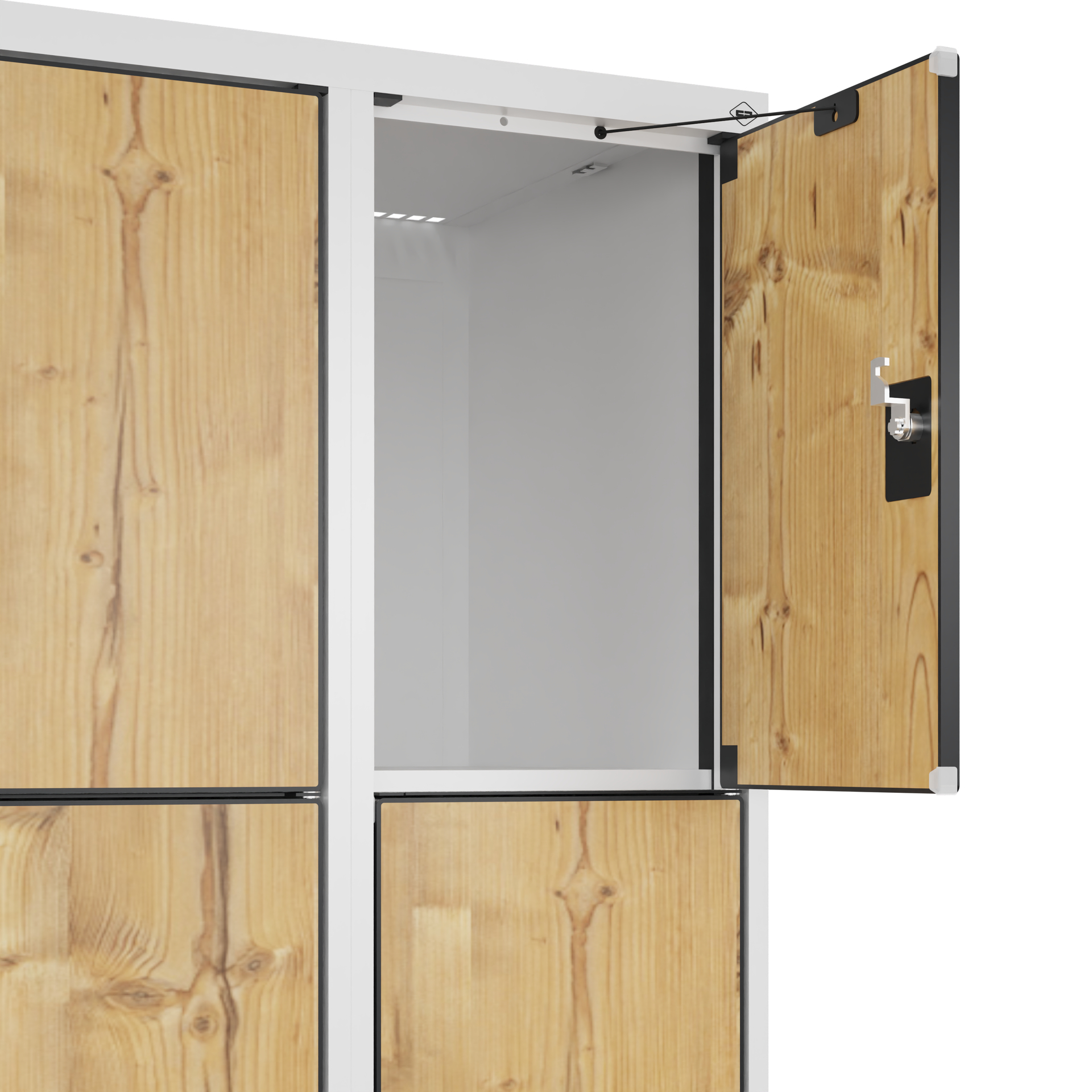 C+P Schlie�fachschrank Evolo PLUS, Sockel, 16 F�cher, 1950x1200x500mm