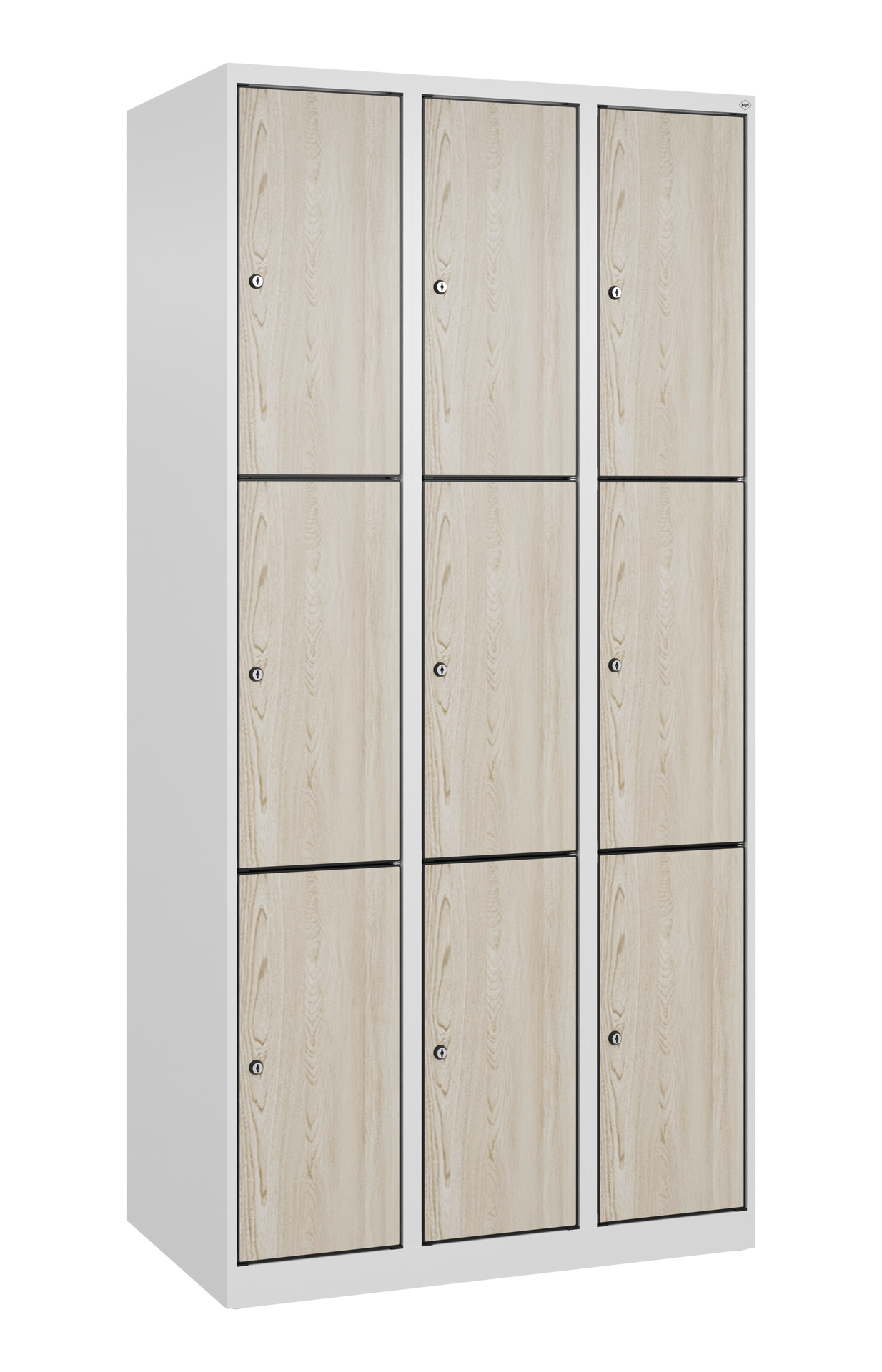 C+P Schlie�fachschrank Evolo PLUS, 9 F�cher, 1850x900x500mm