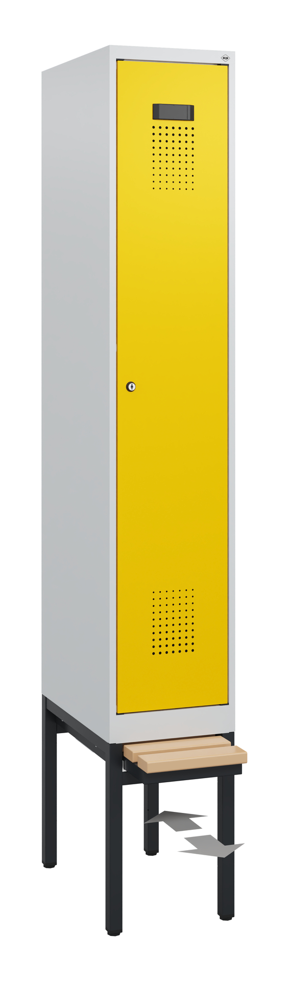 C+P Spind Evolo PLUS, Bank, 1 Abteil, 1950x300x815mm