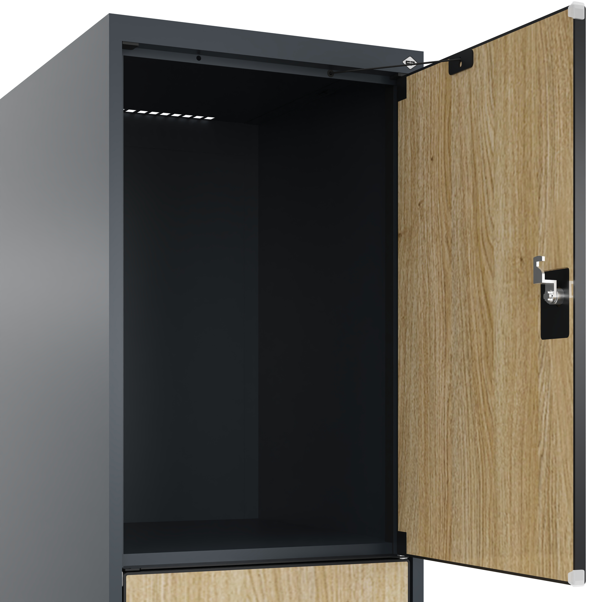 C+P Schlie�fachschrank Evolo PLUS, F��e, 3 F�cher, 1950x400x500mm