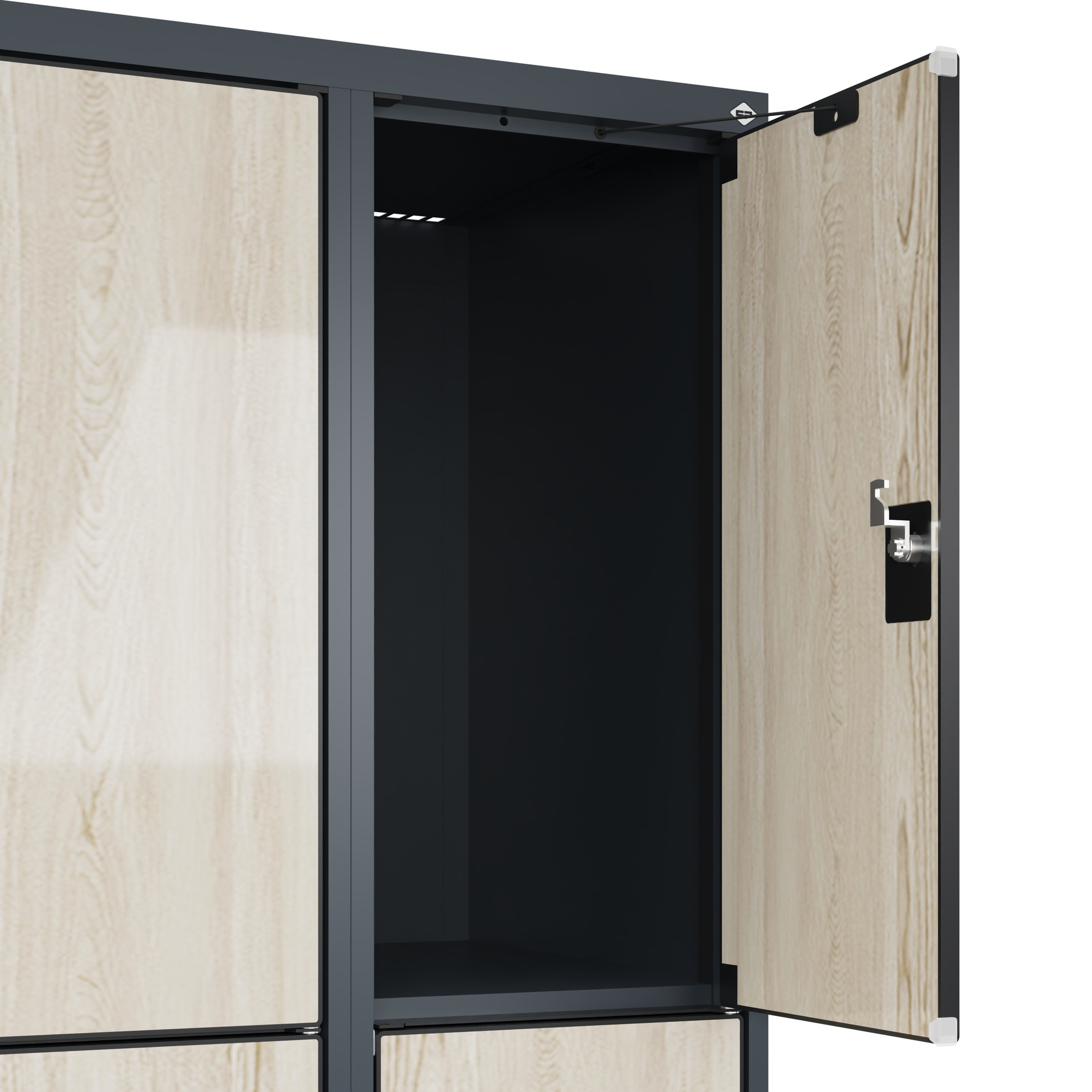 C+P Schlie�fachschrank Evolo PLUS, F��e, 6 F�cher, 1950x600x500mm