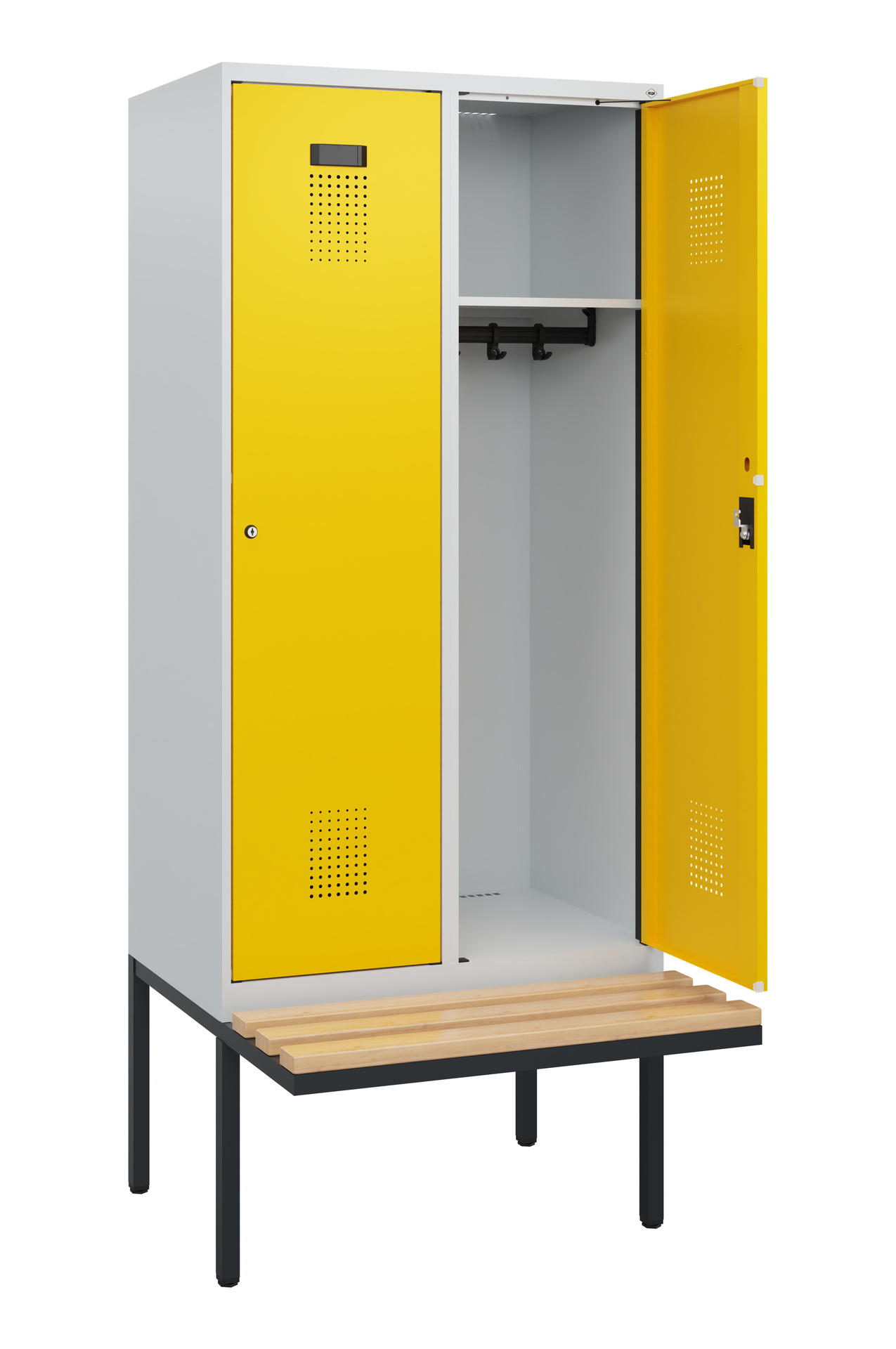 C+P Spind Evolo PLUS, Bank, 2 Abteile, 1950x800x81