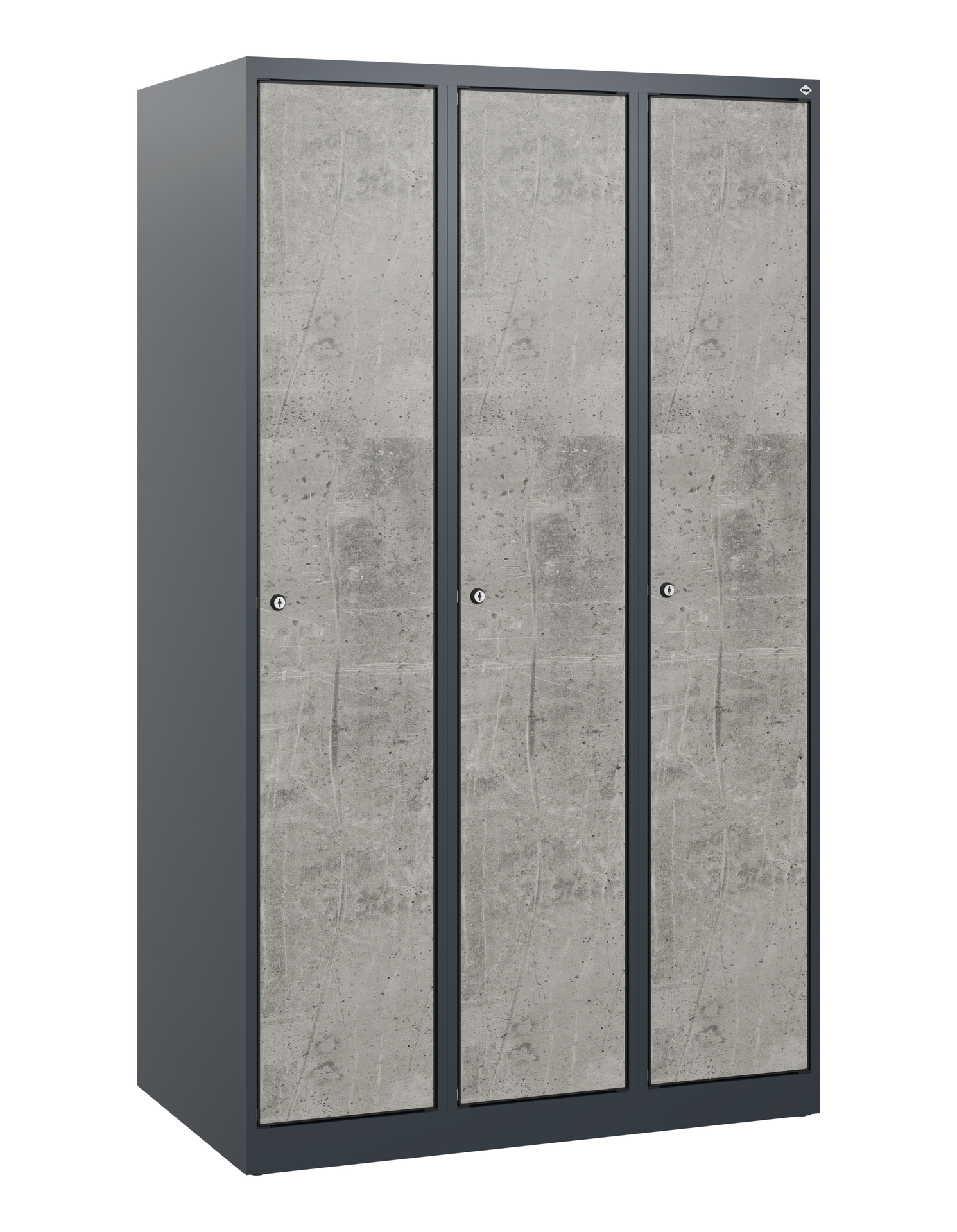 C+P Spind Evolo PLUS, 3 Abteile, 1530x900x500mm