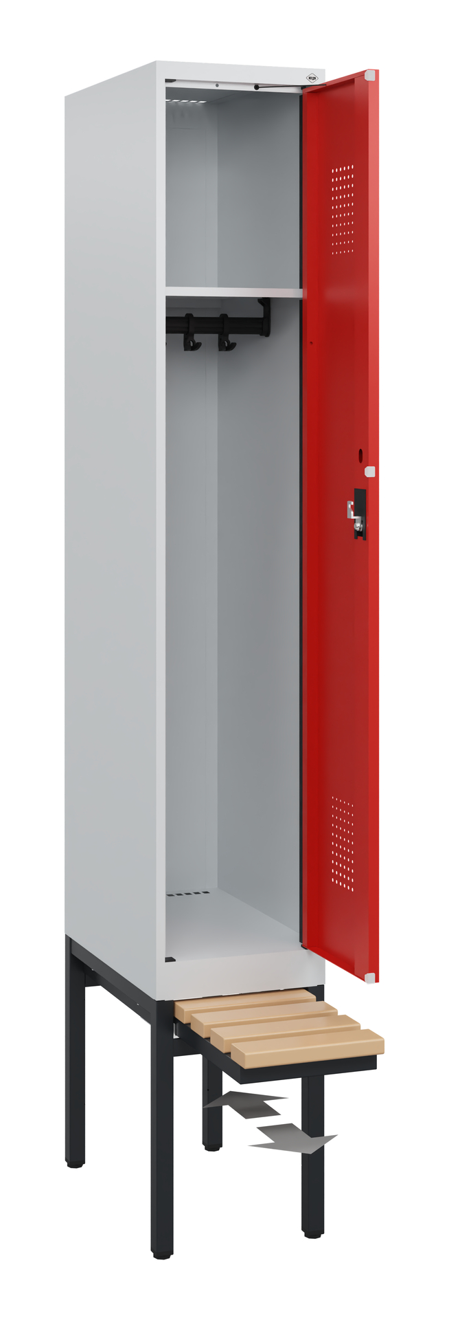 C+P Spind Evolo PLUS, Bank, 1 Abteil, 1950x300x815mm