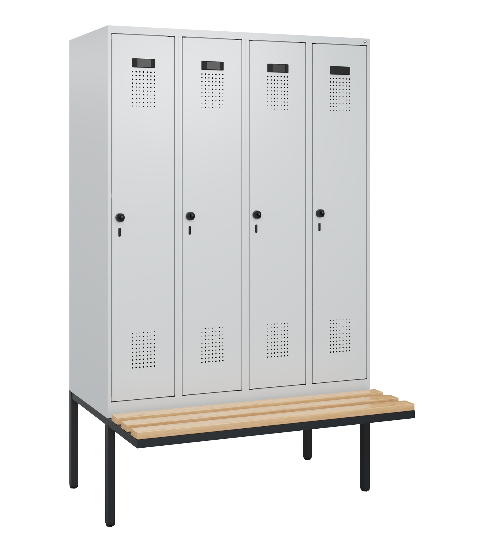 C+P Spind Evolo PLUS, Bank, 4 Abteile, 1950x1200x8