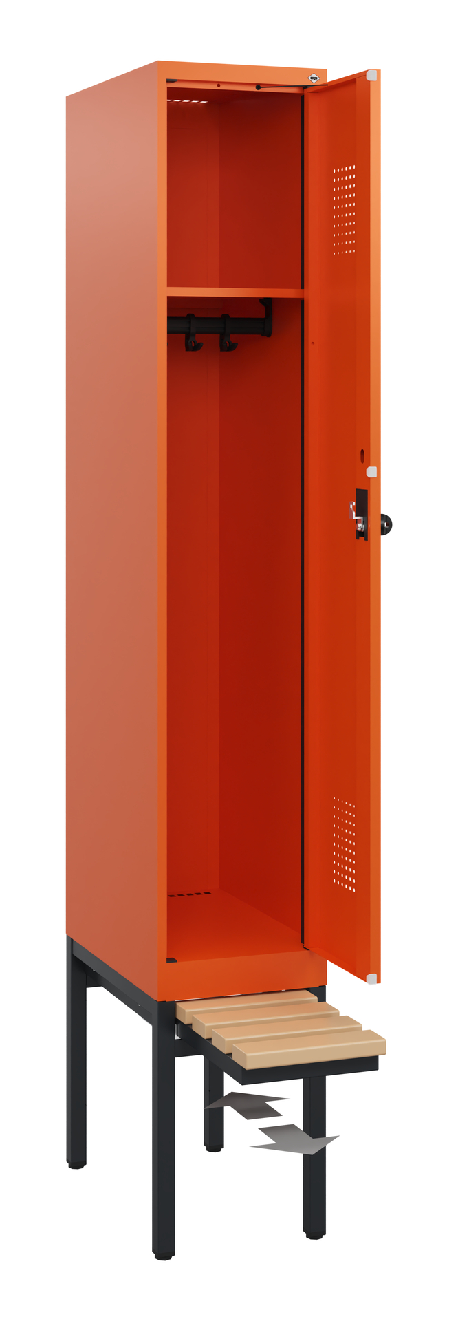 C+P Spind Evolo PLUS, Bank, 1 Abteil, 1950x300x815mm