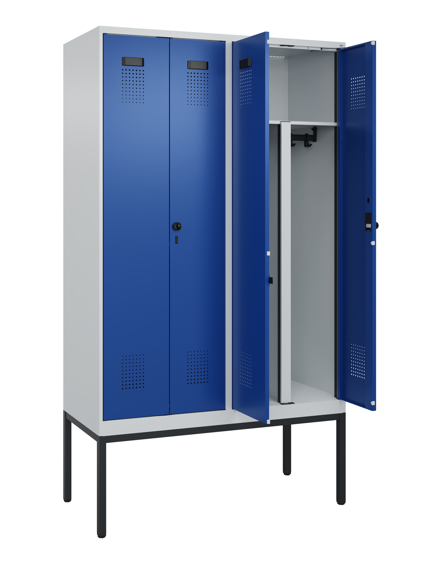 C+P PSA Doppel-Spind Evolo PLUS, Gestell, 4 Abteil