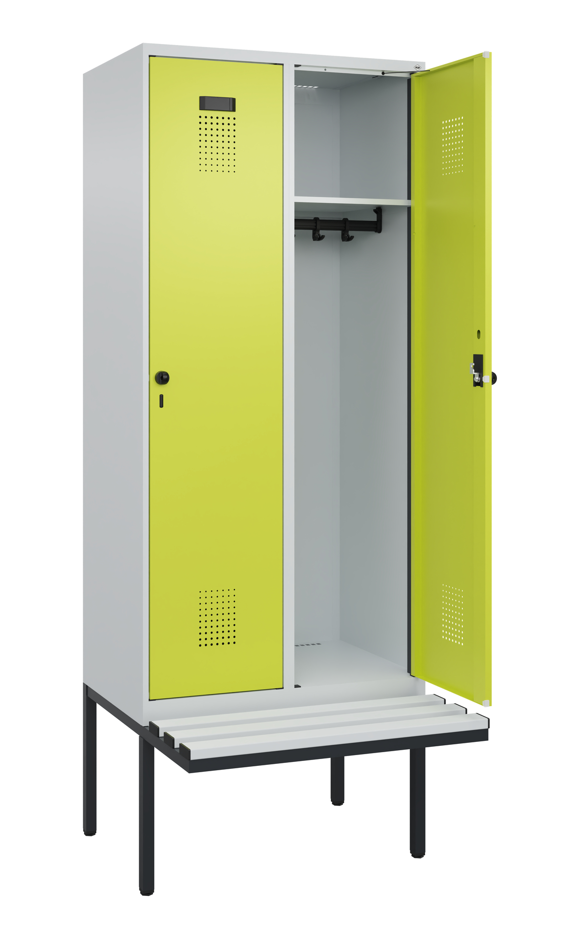 C+P Spind Evolo PLUS, Bank, 2 Abteile, 2120x800x81