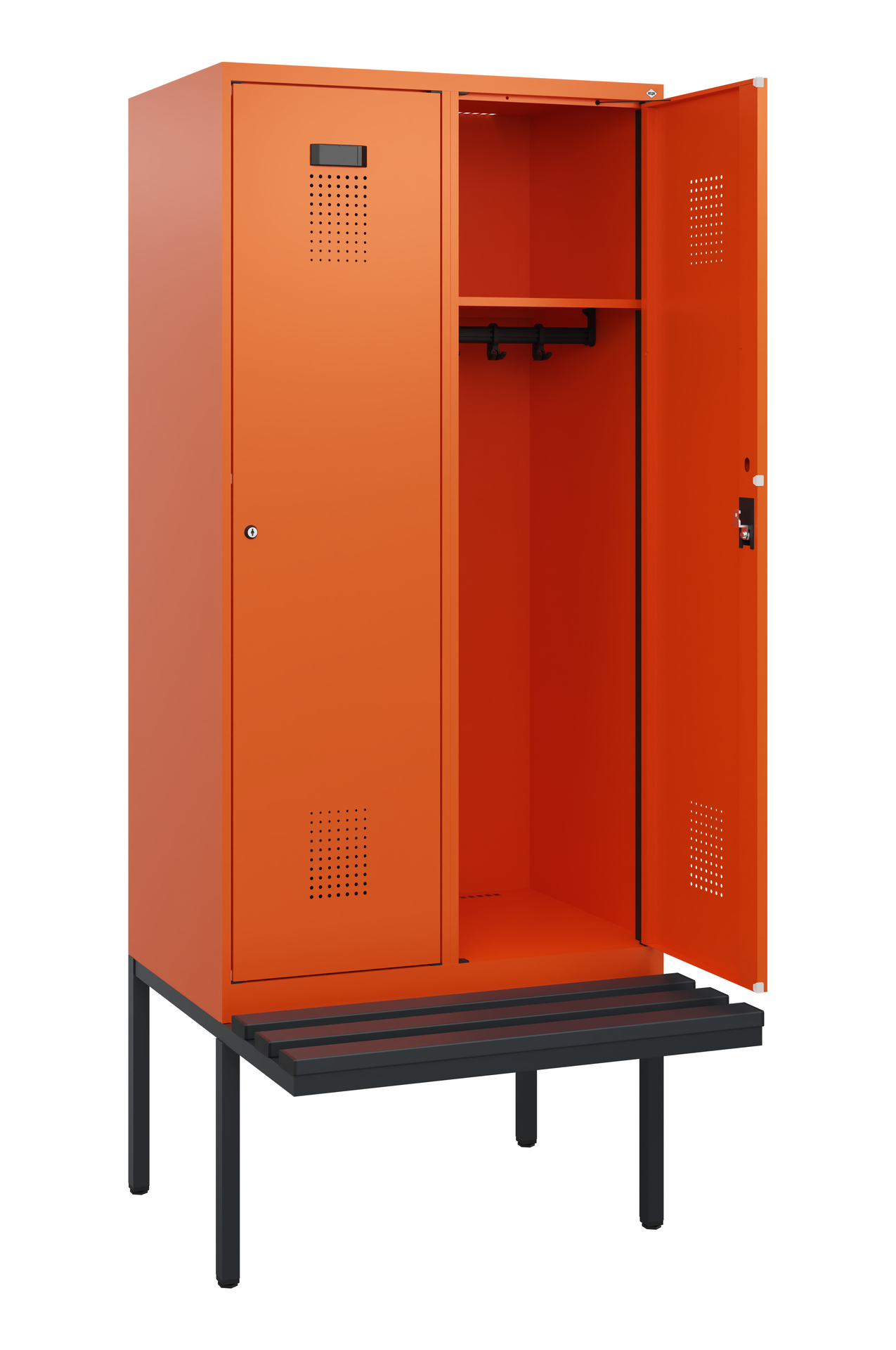 C+P Spind Evolo PLUS, Bank, 2 Abteile, 1950x800x81