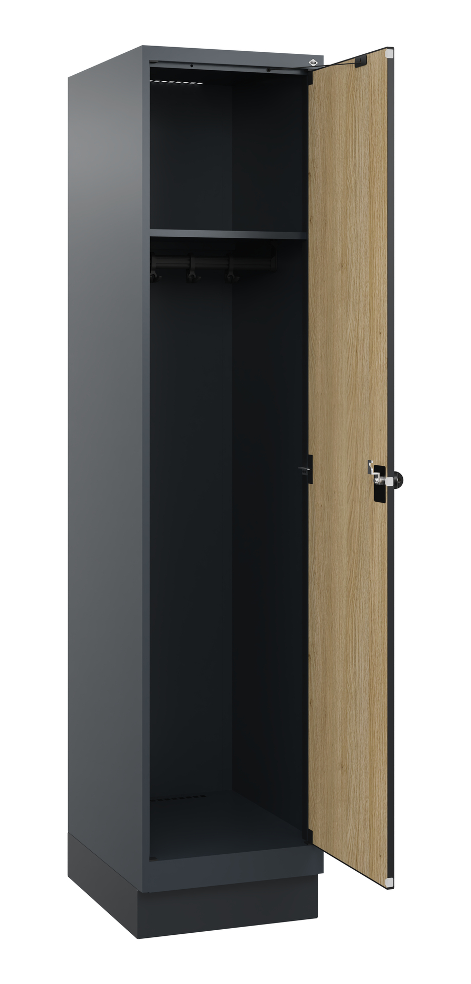 C+P Spind Evolo PLUS, Sockel, 1 Abteil, 1630x400x500mm