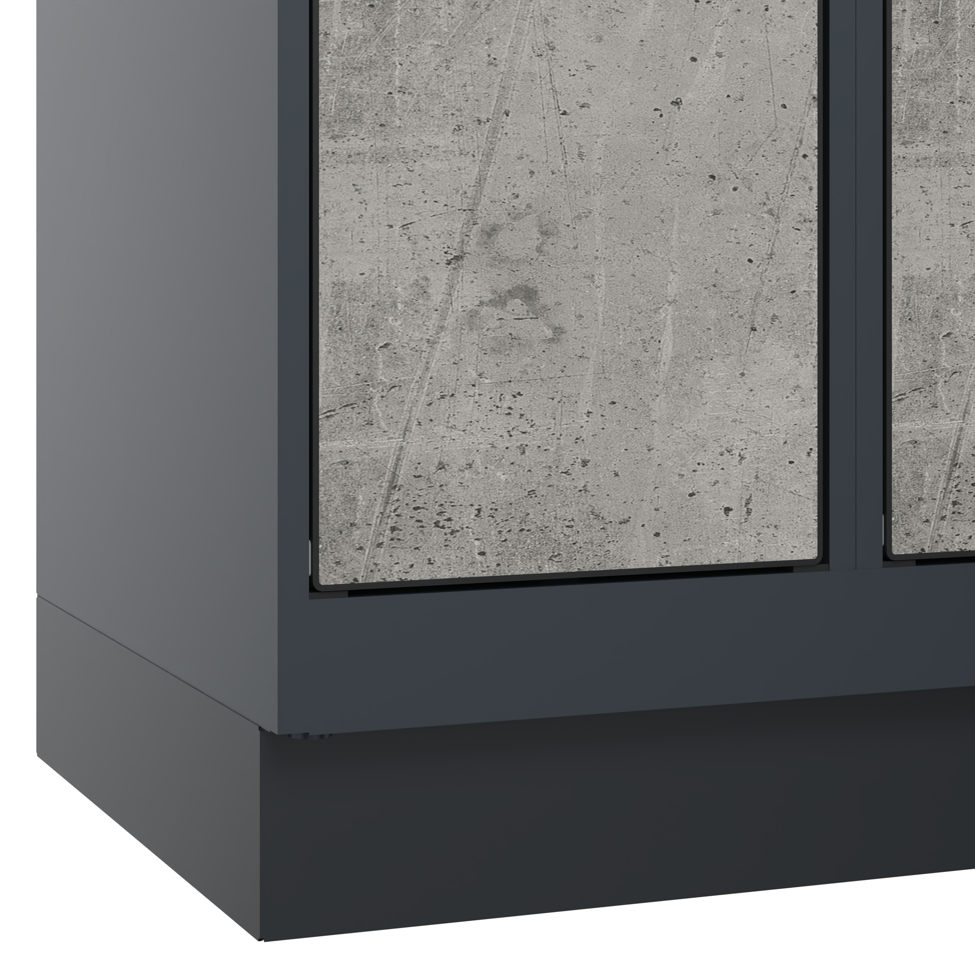 C+P Schlie�fachschrank Evolo PLUS, Sockel, 9 F�cher, 1950x900x500mm