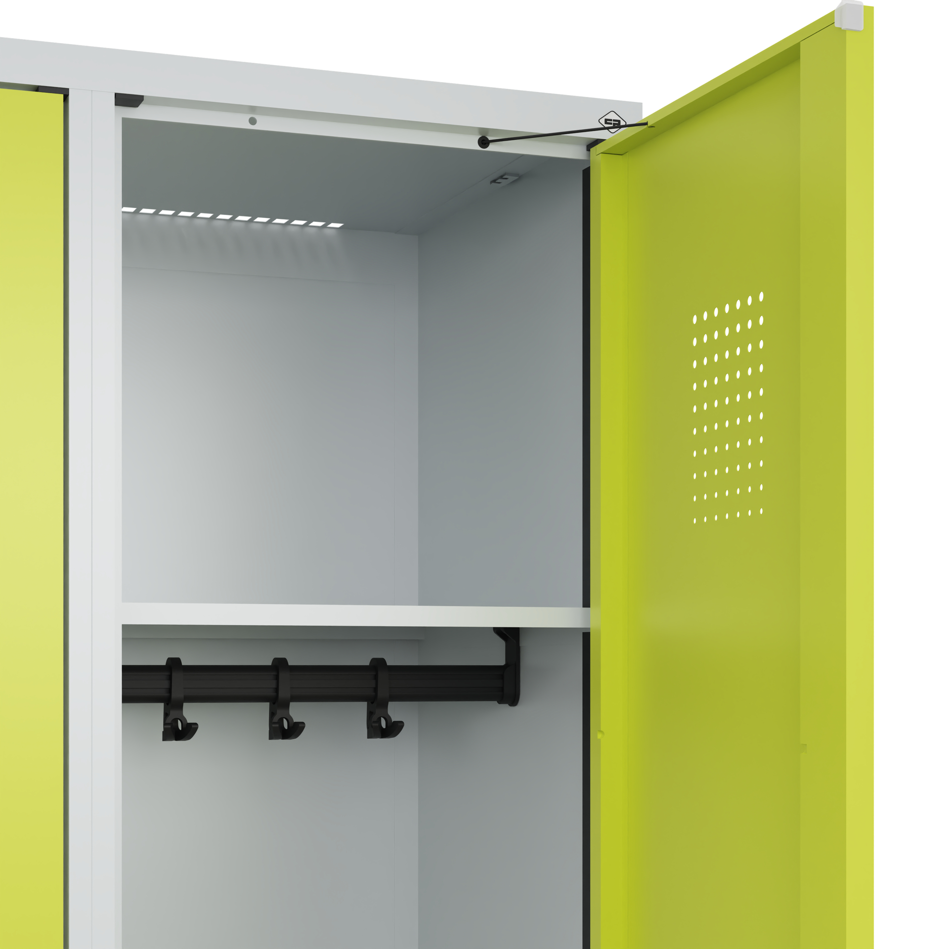 C+P Spind Evolo PLUS, Bank, 1 Abteil, 2120x400x815mm