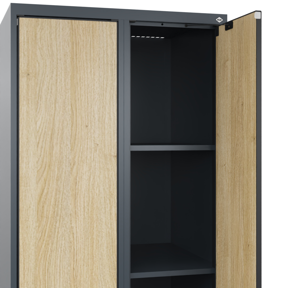 C+P Aufbewahrungsspind Evolo PLUS, 2 Abteile, 1850x600x500mm C+P Aufbewahrungsspind Evolo PLUS, 2 Abteile, 1850x600x500mm