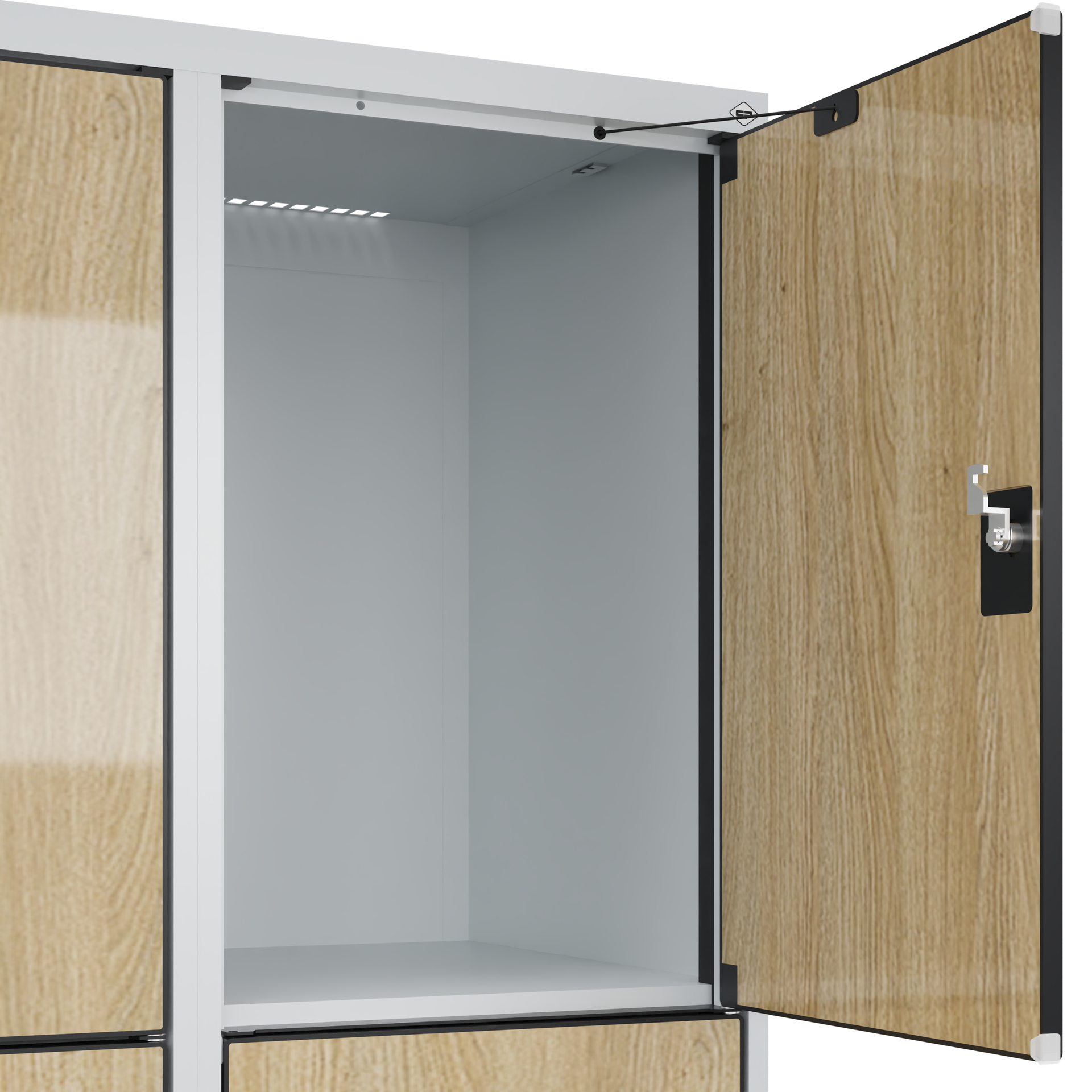 C+P Schlie�fachschrank Evolo PLUS, Sockel, 6 F�cher, 1950x800x500mm
