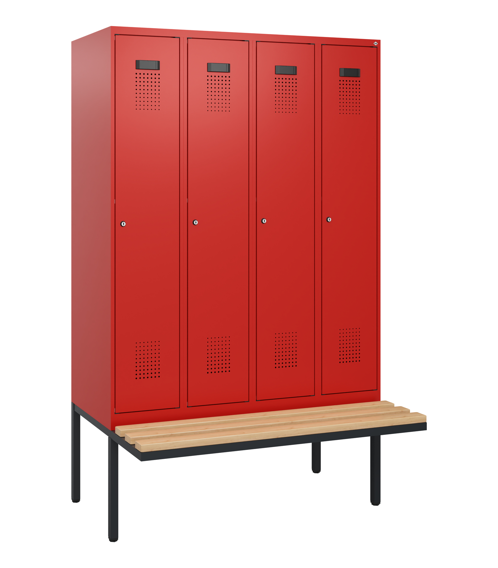 C+P Spind Evolo PLUS, Bank, 4 Abteile, 1950x1200x8