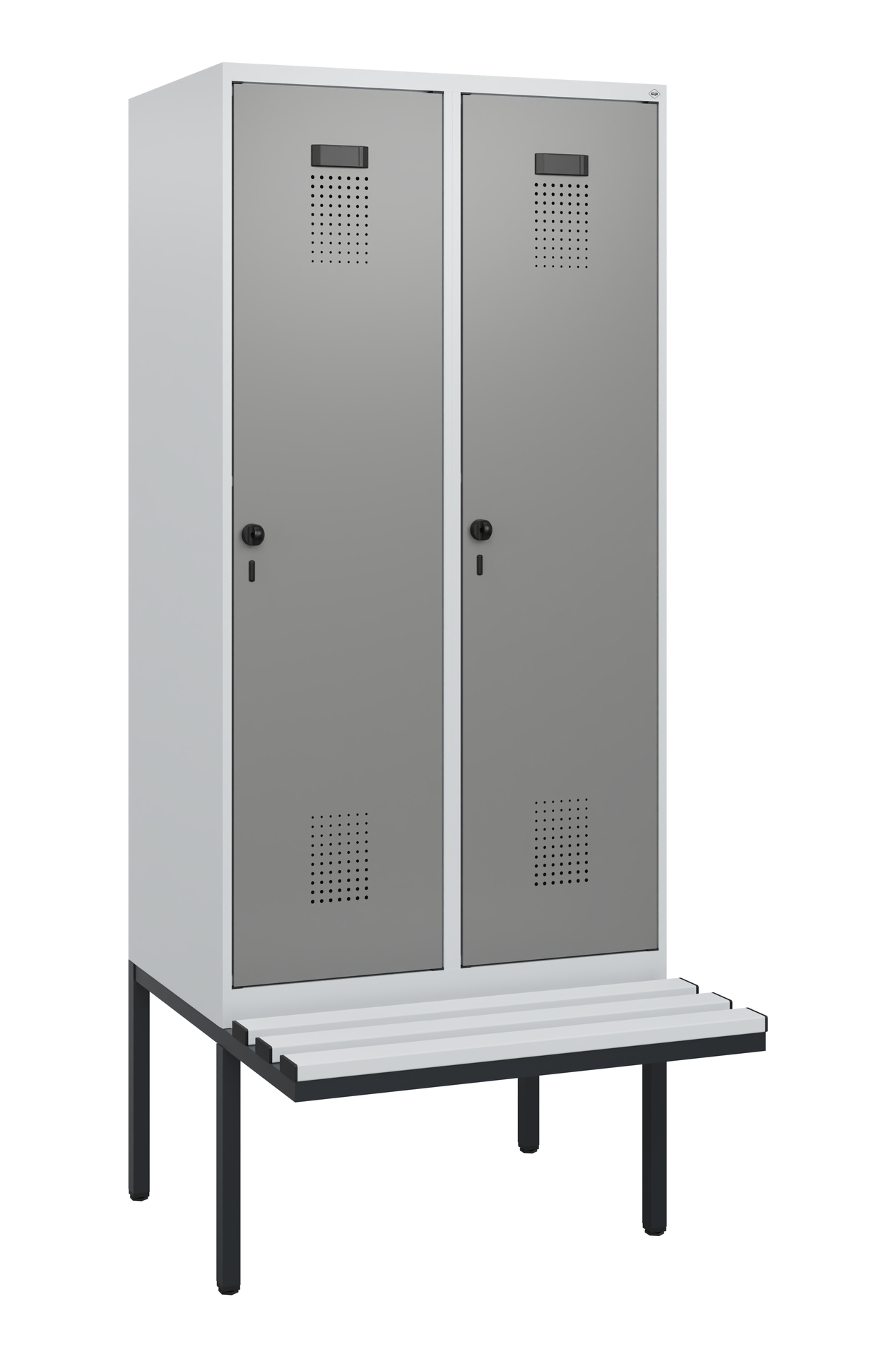 C+P Spind Evolo PLUS, Bank, 2 Abteile, 1950x800x81