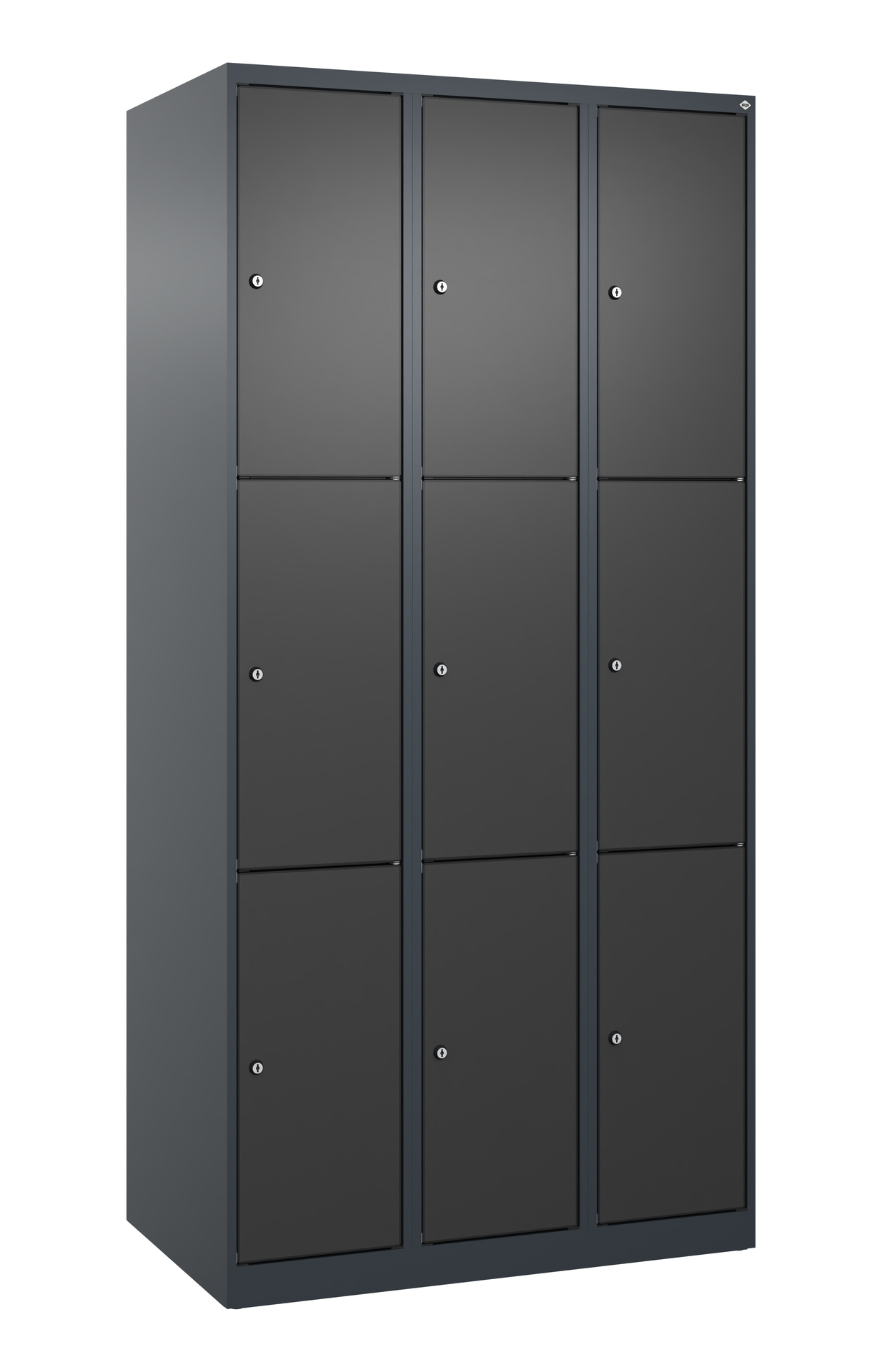 C+P Schlie�fachschrank Evolo PLUS, 9 F�cher, 1850x900x500mm