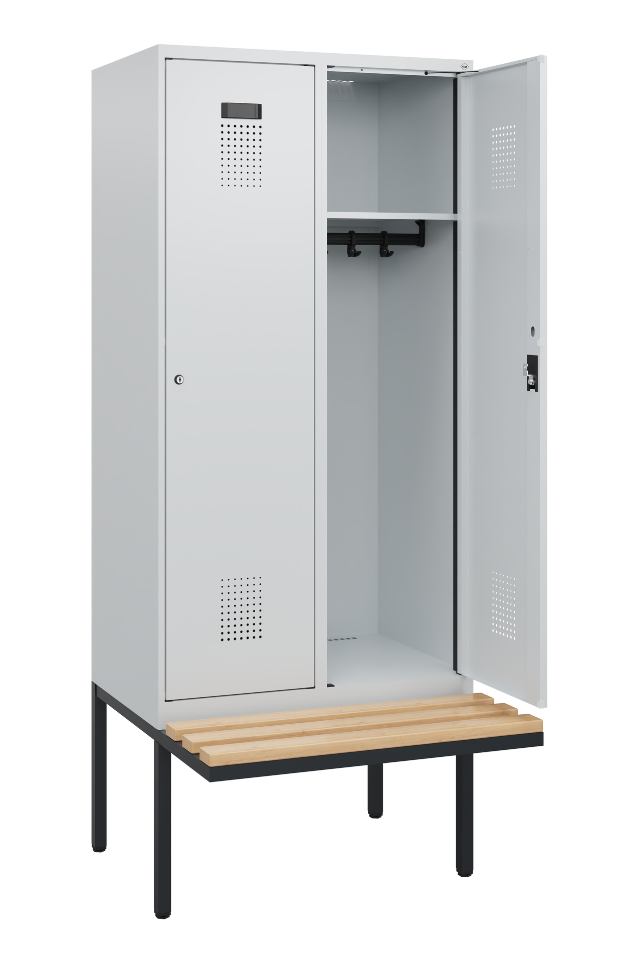 C+P Spind Evolo PLUS, Bank, 2 Abteile, 1950x800x81