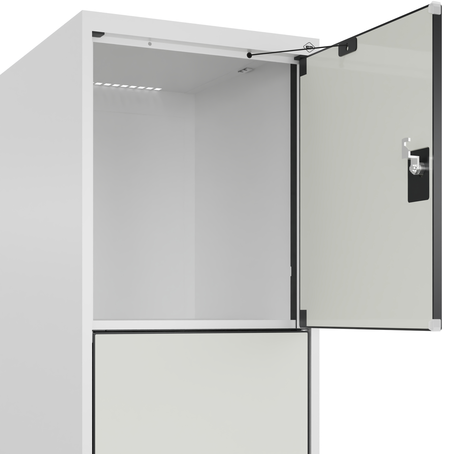 C+P Schlie�fachschrank Evolo PLUS, Sockel, 4 F�cher, 1950x400x500mm