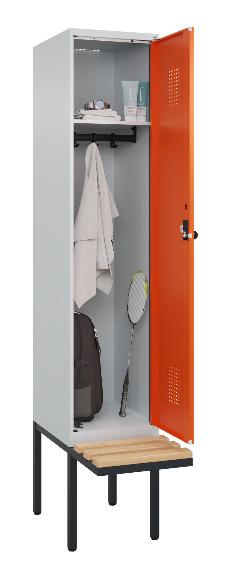 C+P Spind Evolo PLUS, Bank, 1 Abteile, 2120x400x81