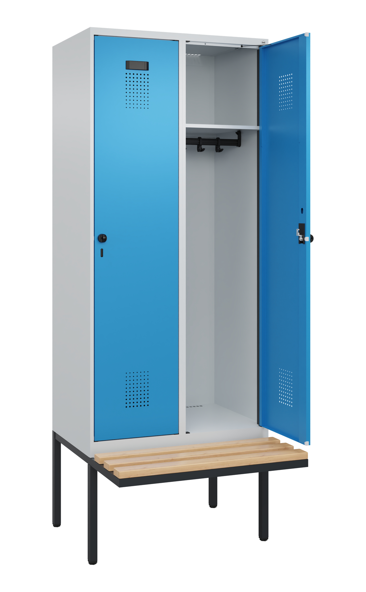 C+P Spind Evolo PLUS, Bank, 2 Abteile, 2120x800x81