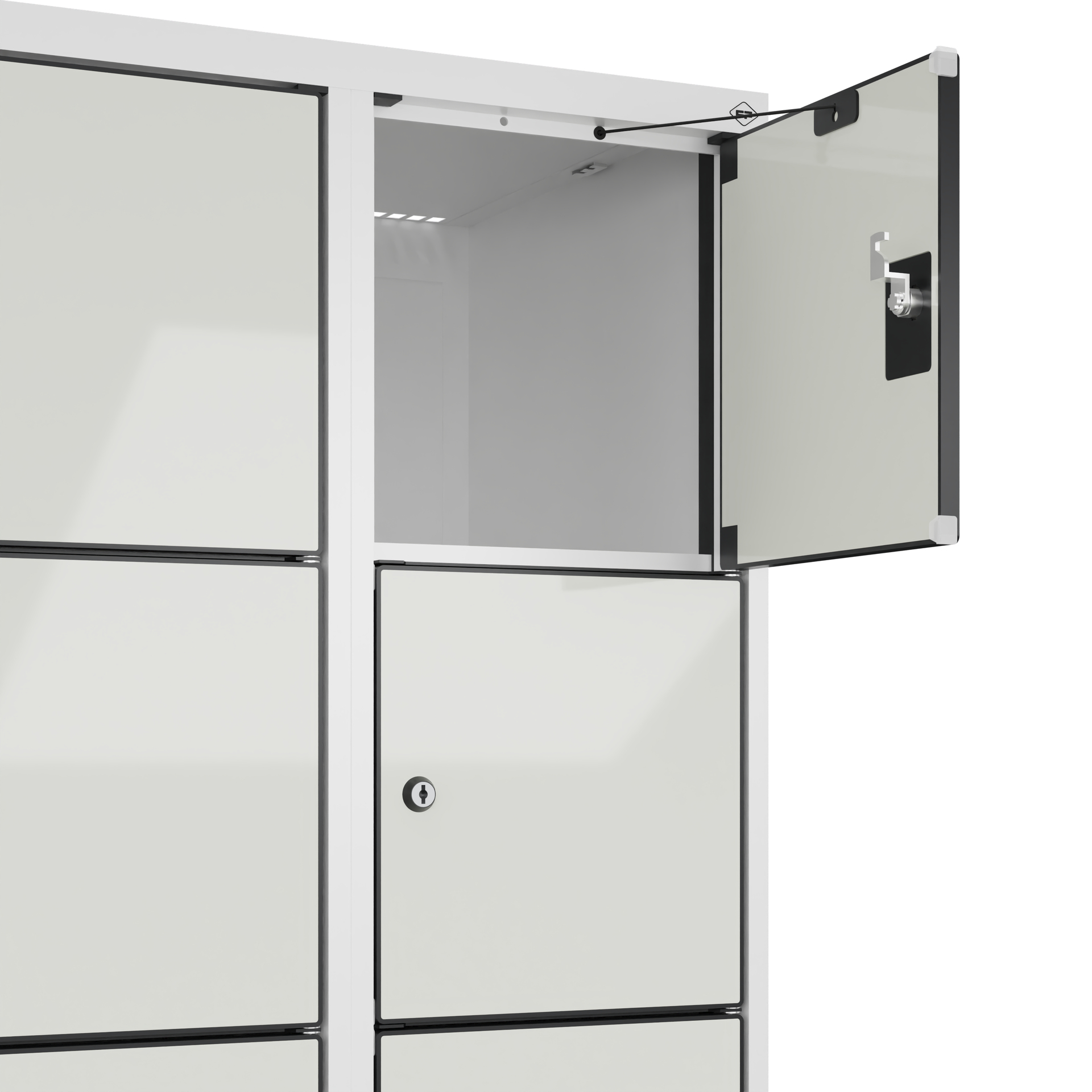 C+P Schlie�fachschrank Evolo PLUS, 12 F�cher, 1850x600x500mm