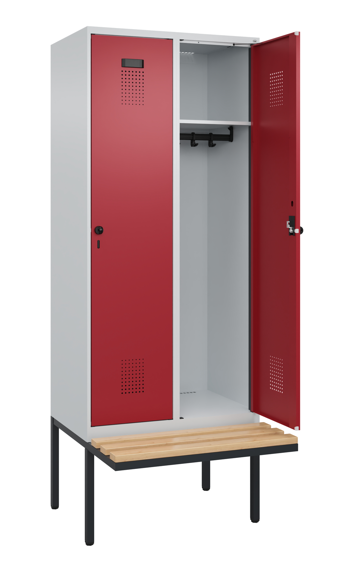 C+P Spind Evolo PLUS, Bank, 2 Abteile, 2120x800x81
