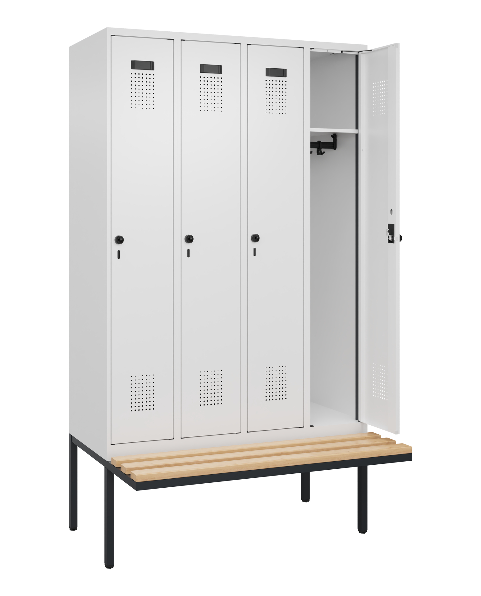 C+P Spind Evolo PLUS, Bank, 4 Abteile, 2120x1200x8