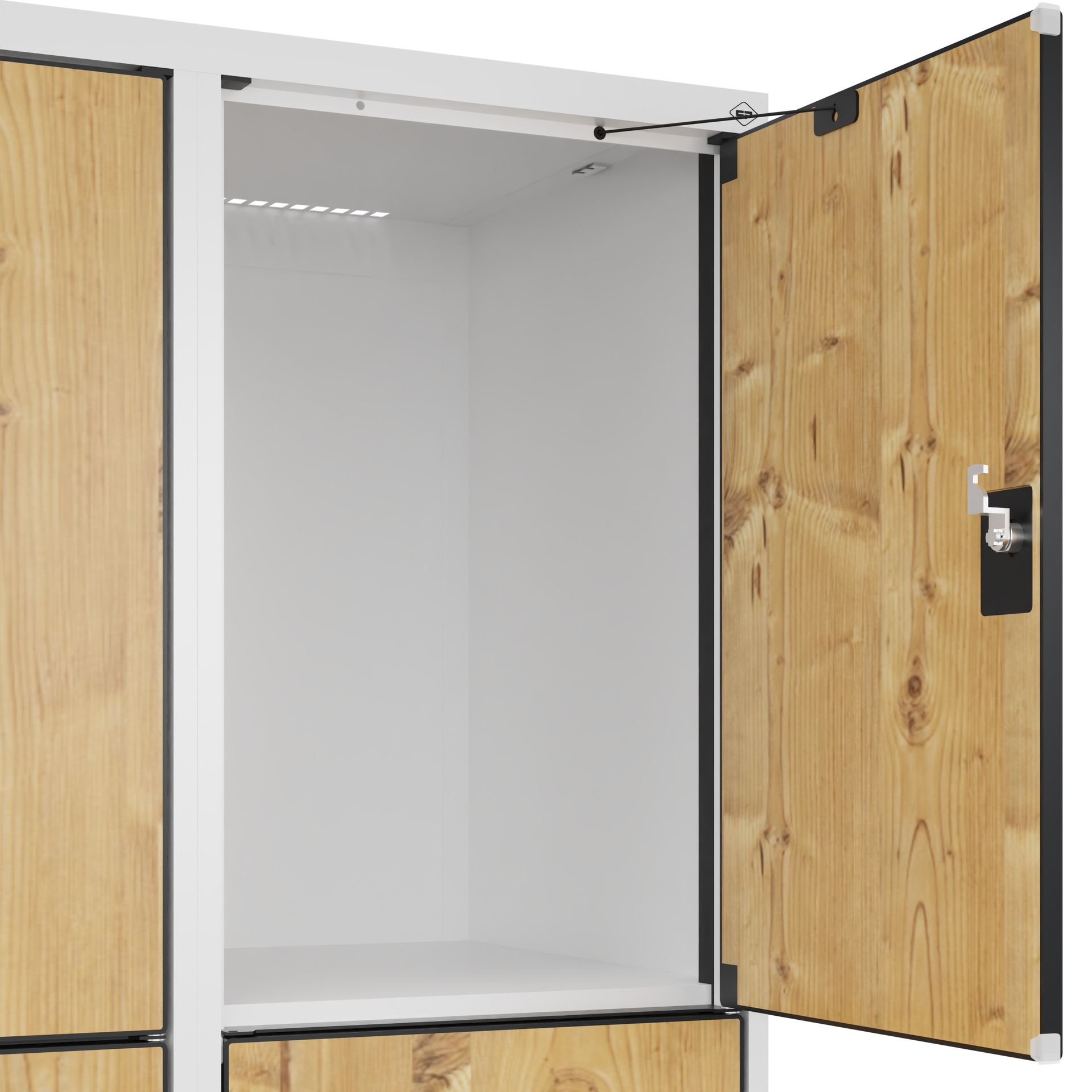 C+P Schlie�fachschrank Evolo PLUS, F��e, 6 F�cher, 1950x800x500mm